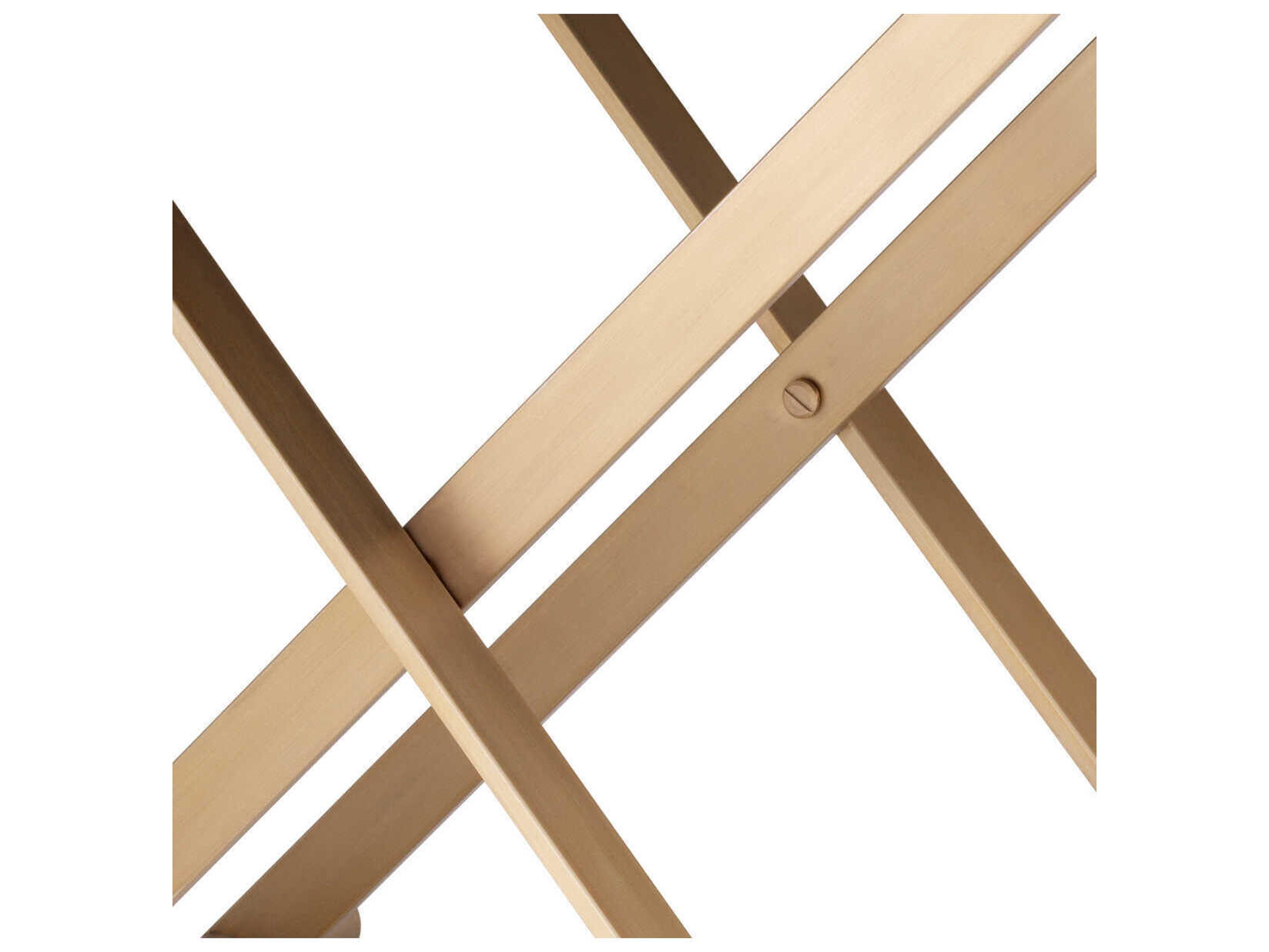 Eichholtz Monarch Brown Leather Butler Tray