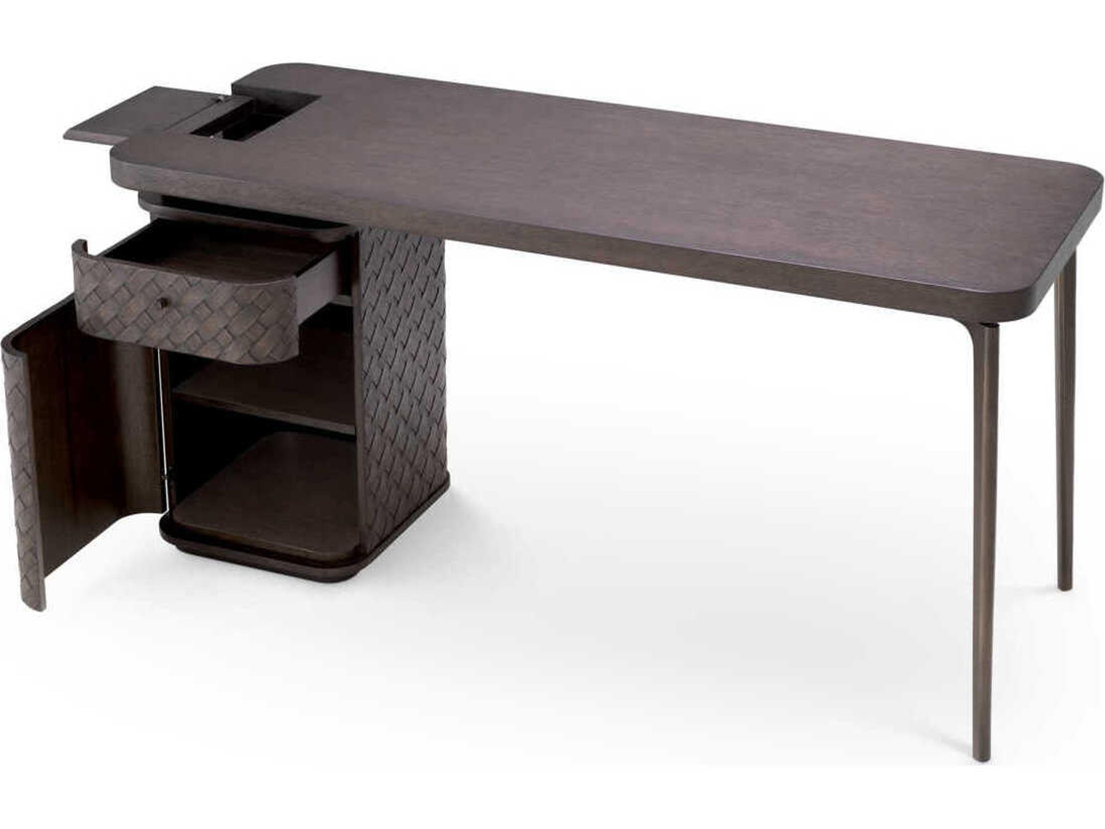 Eichholtz Fiji Woven Oak Veneer Desk