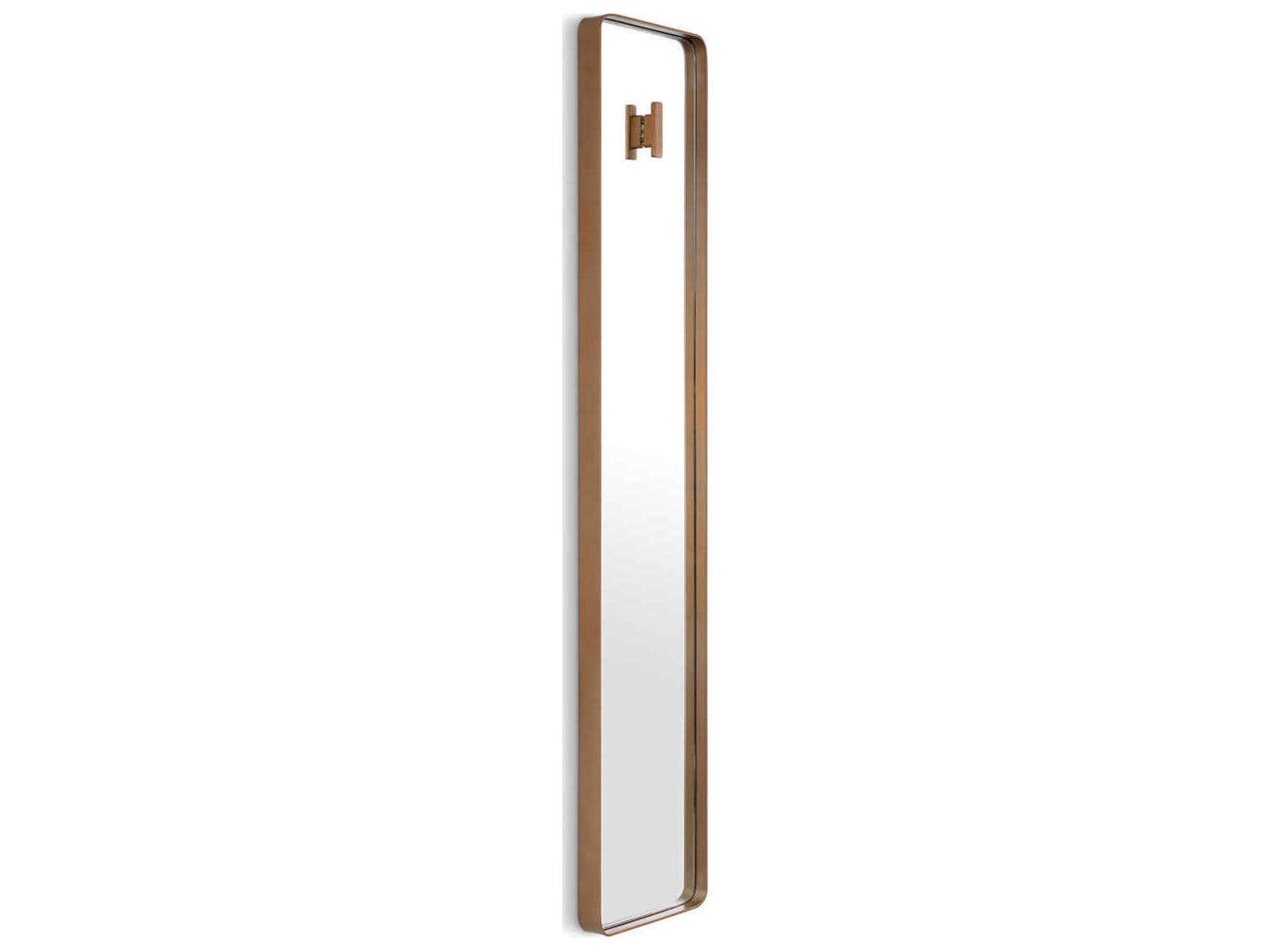 Megaro Brushed Brass Mirror