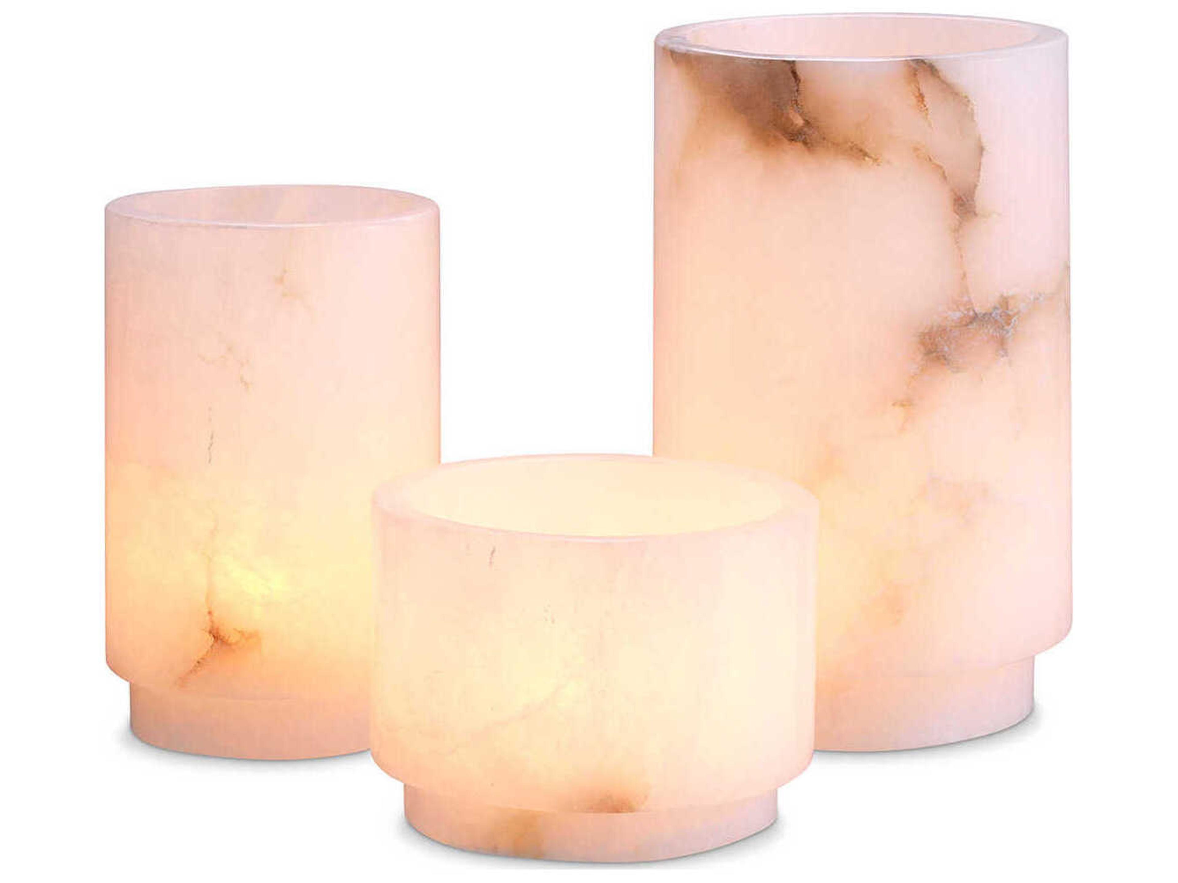 Leonidas Tealight Holder Set of 3 Alabaster