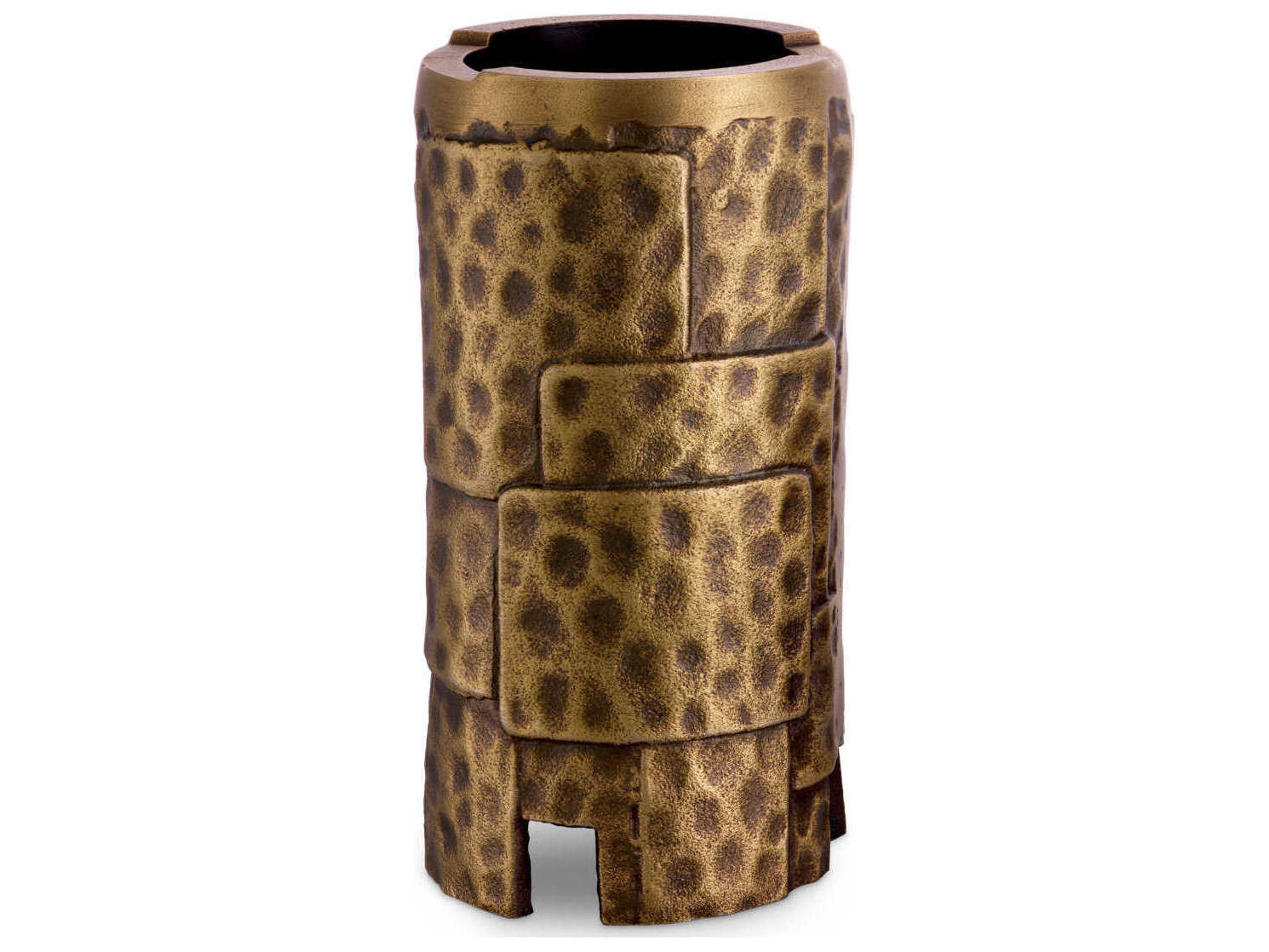 Eichholtz Laurentios Vintage Brass Set of 3 Candle Holder