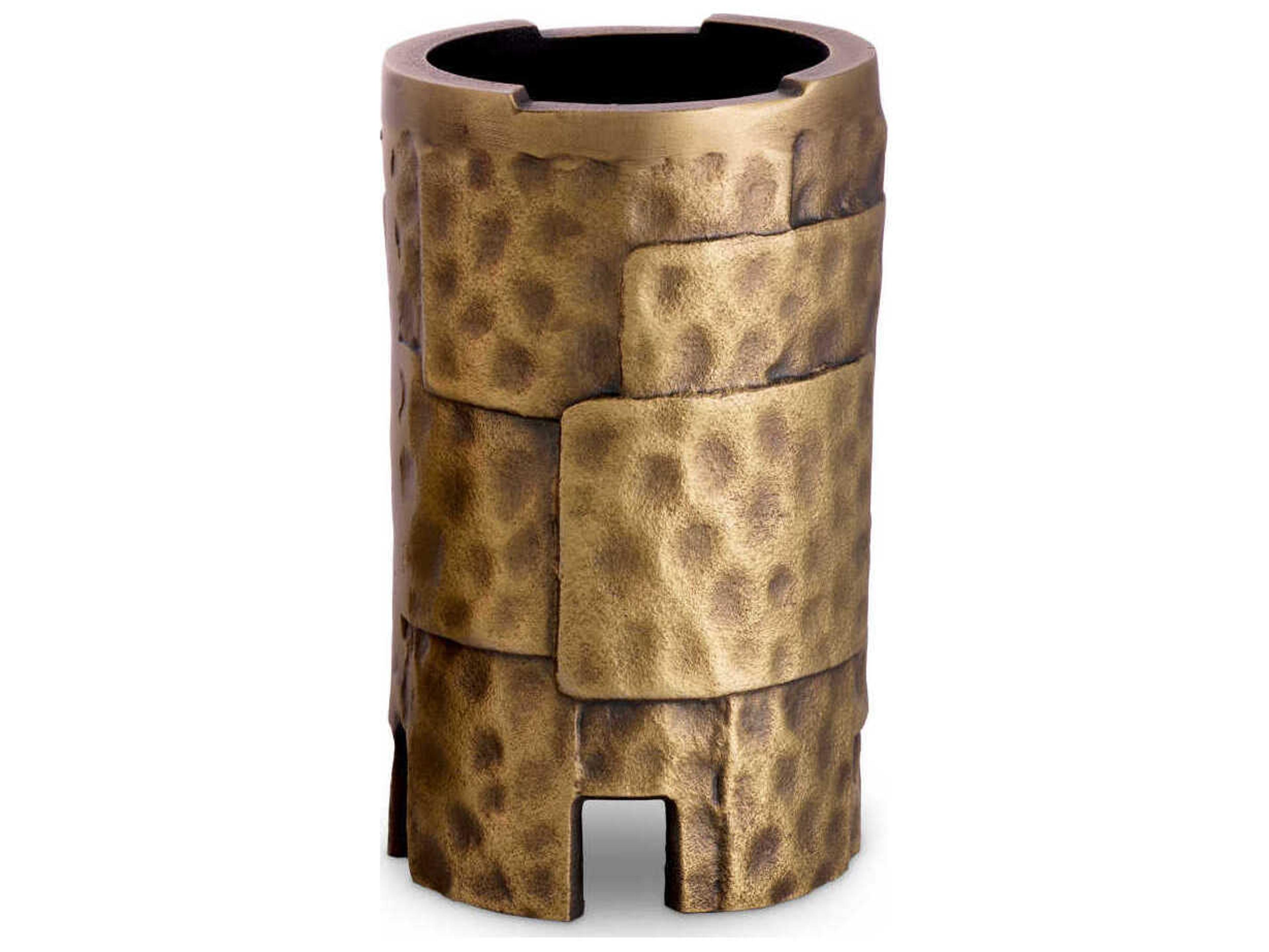 Eichholtz Laurentios Vintage Brass Set of 3 Candle Holder