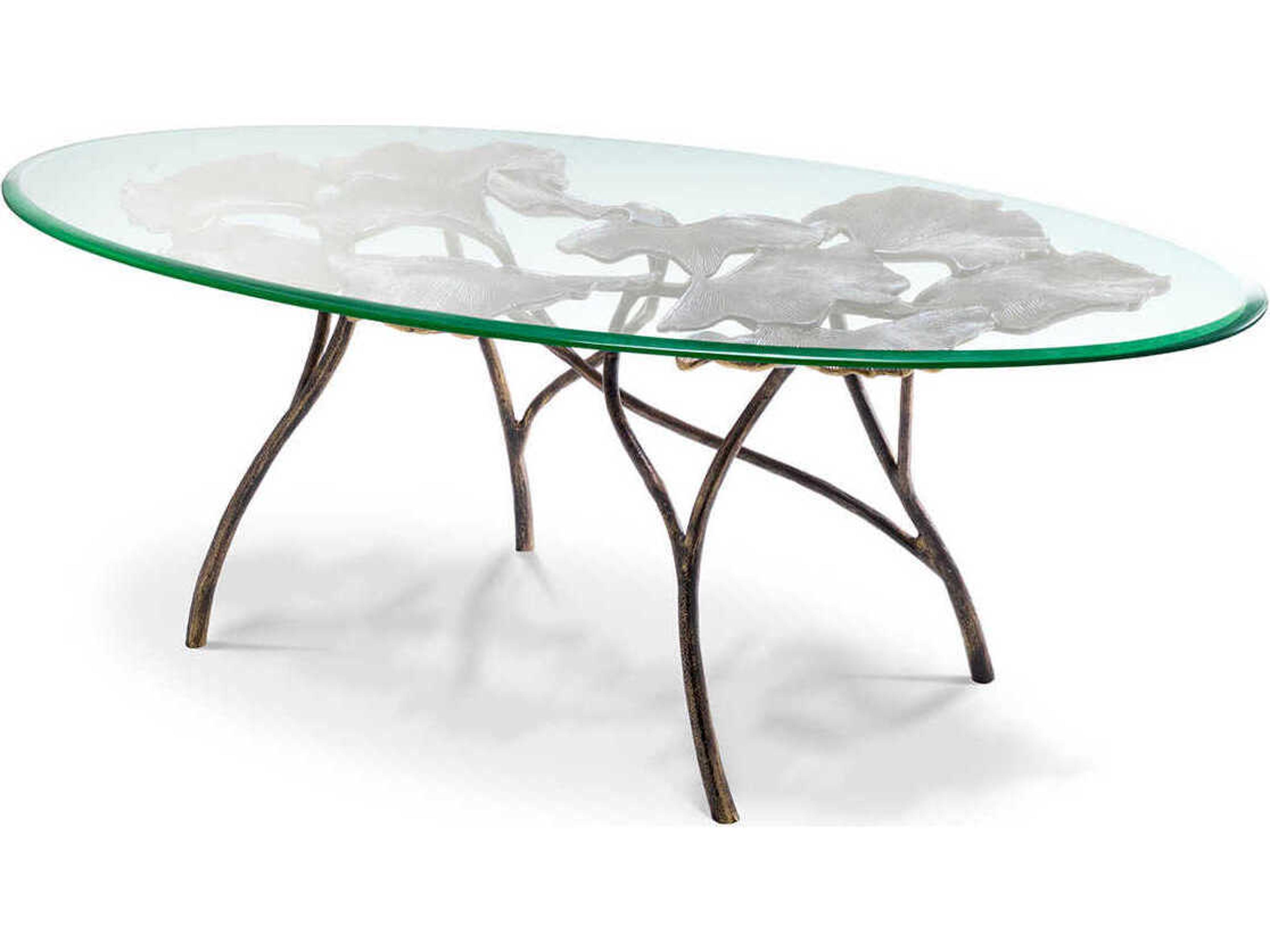 Poseidon Vintage Brass Coffee Table