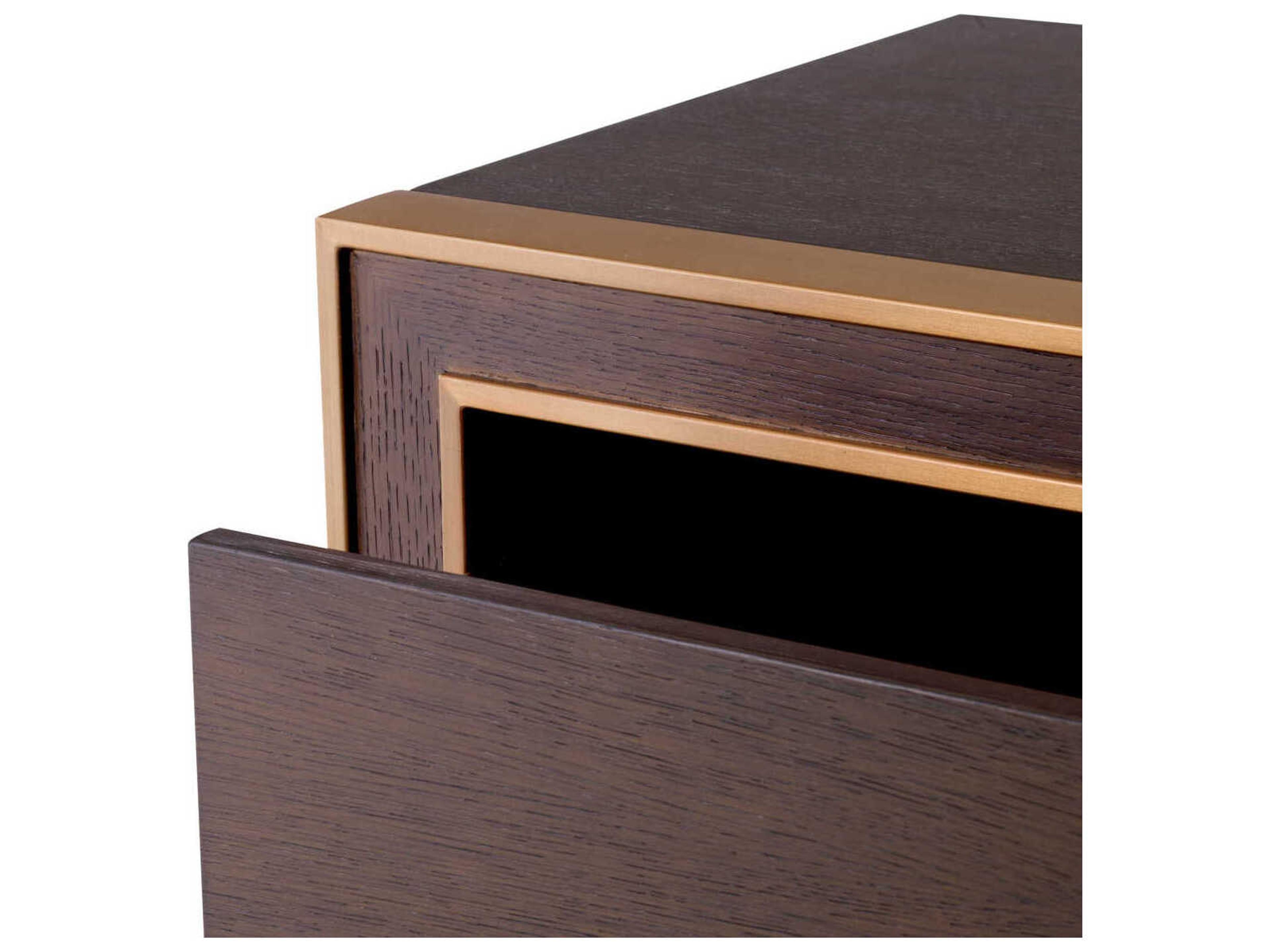 Eichholtz Dresser Camelot Tall Brown Oak Veneer Drawer