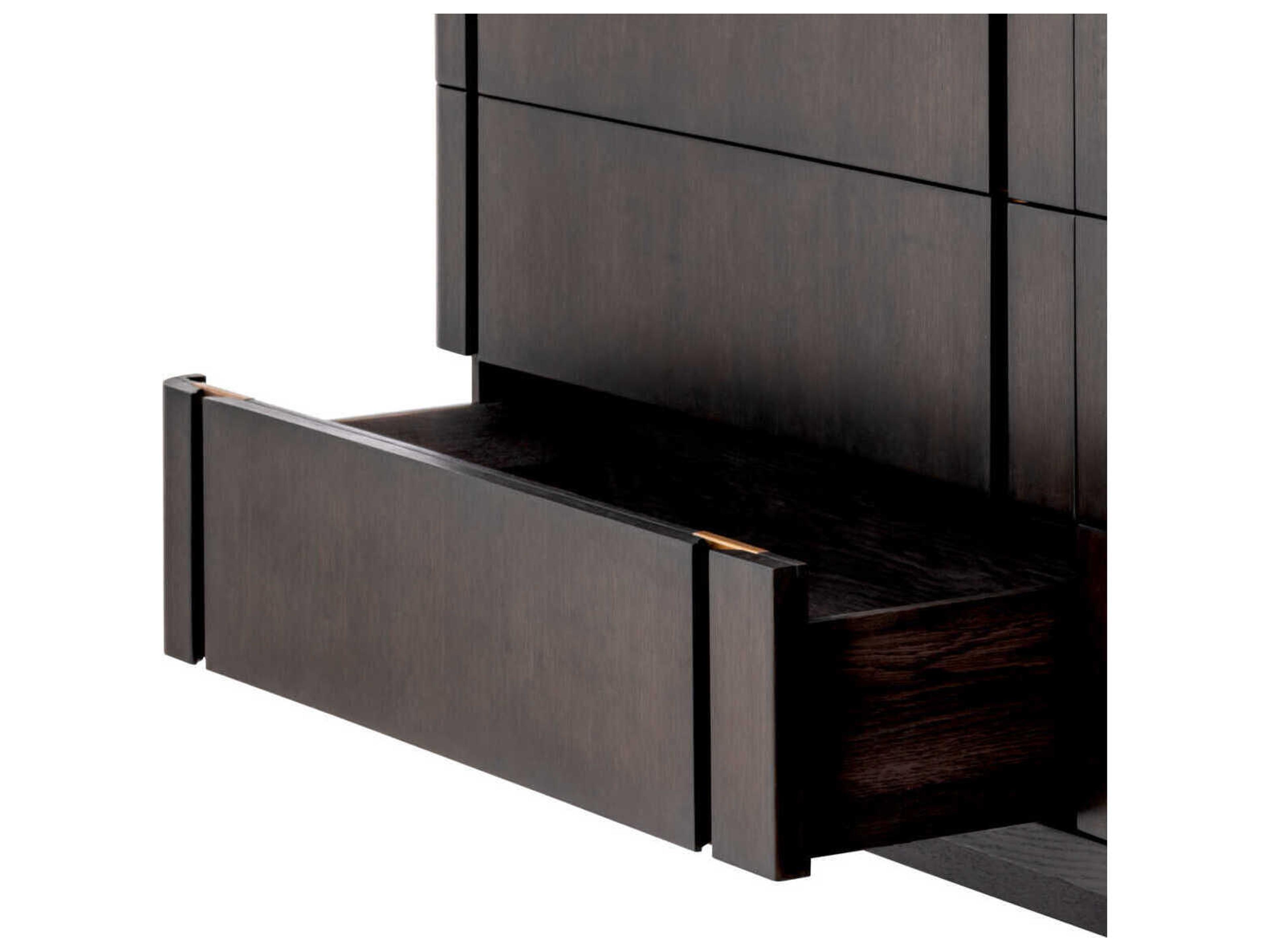 Eichholtz Dresser Modesto L Mocha Oak Veneer Drawer