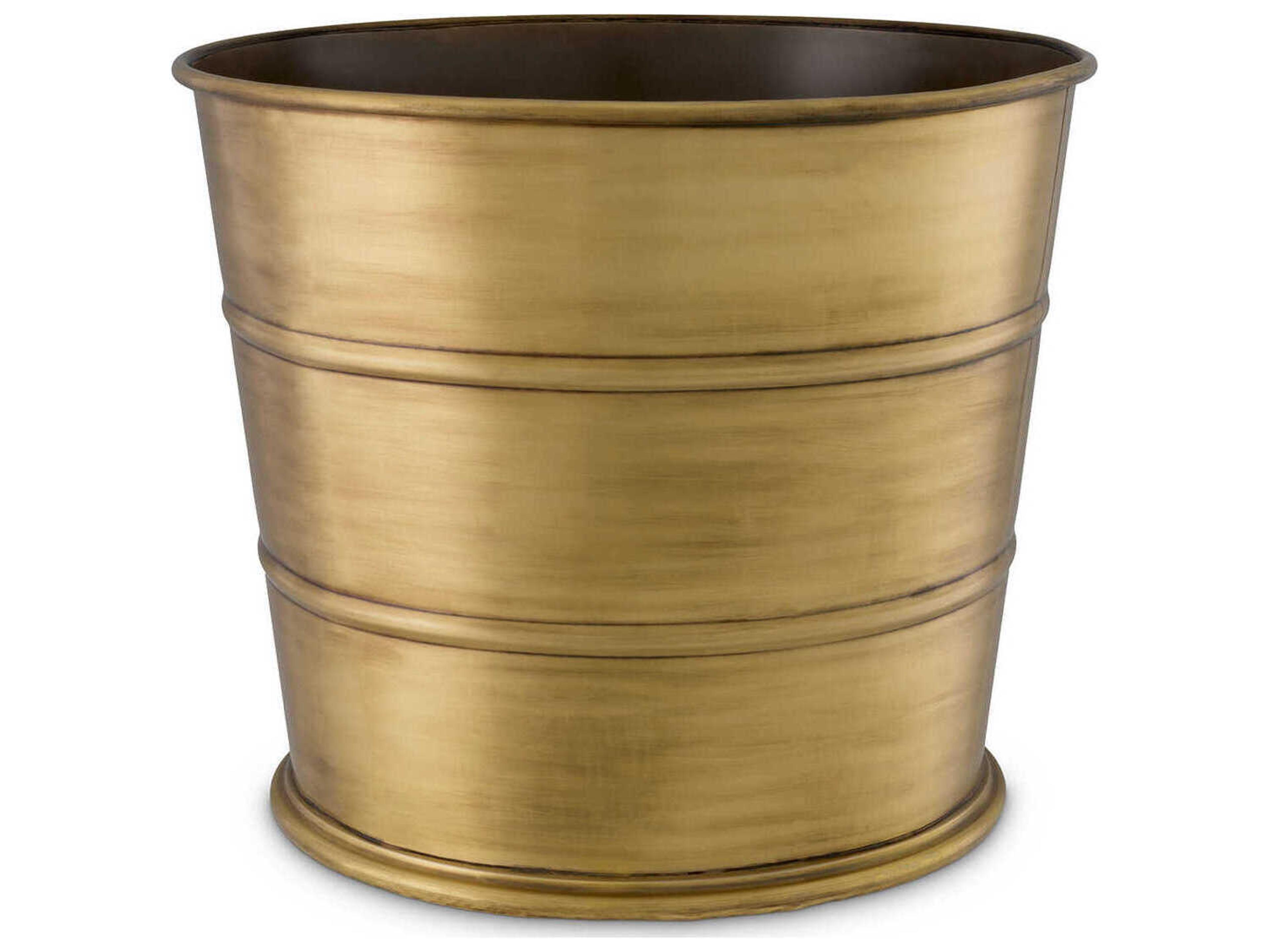 Hortus Planter in Vintage Brass Finish