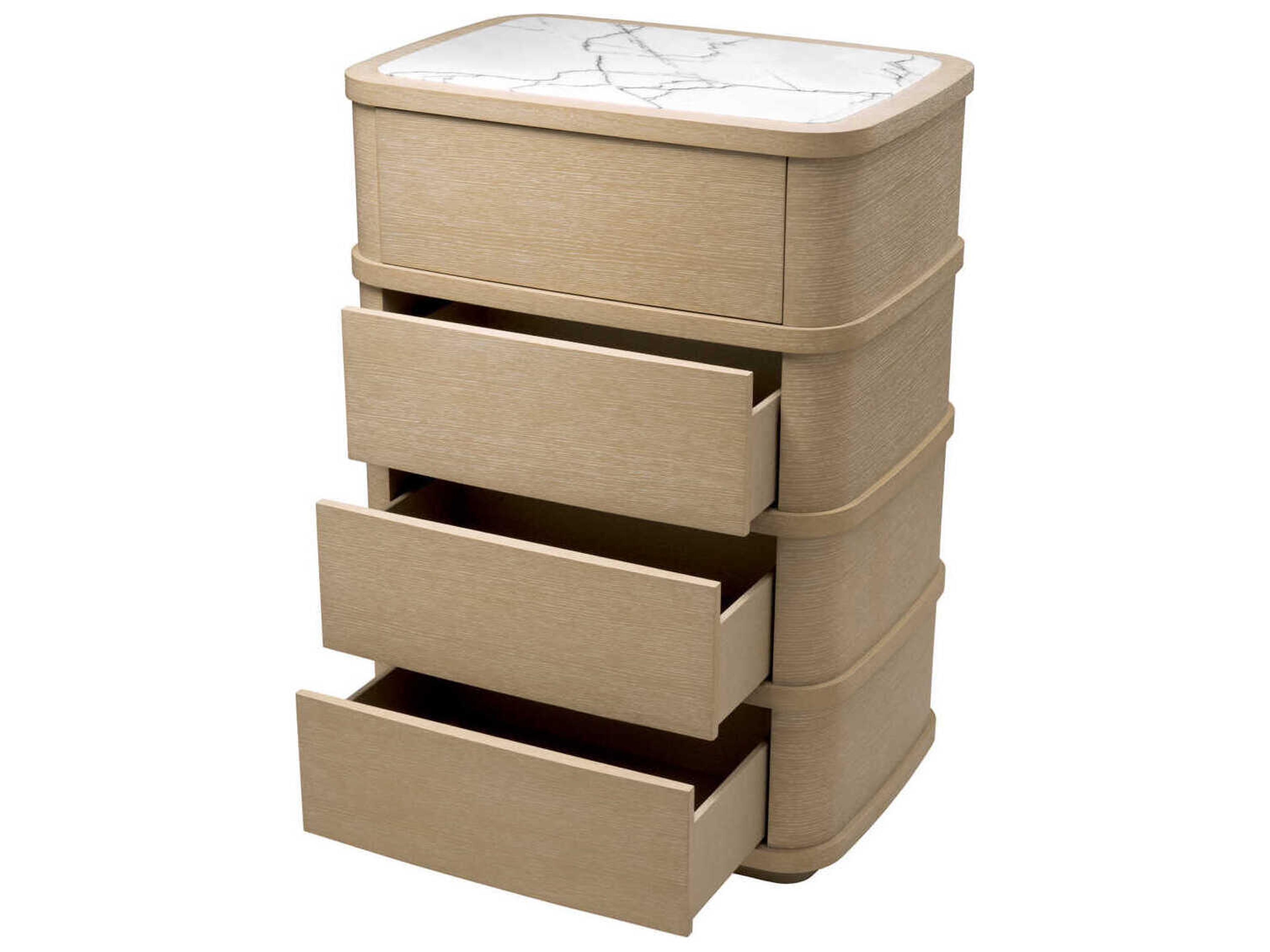 Eichholtz Dresser Cabana Tall Washed Oak Veneer Drawer