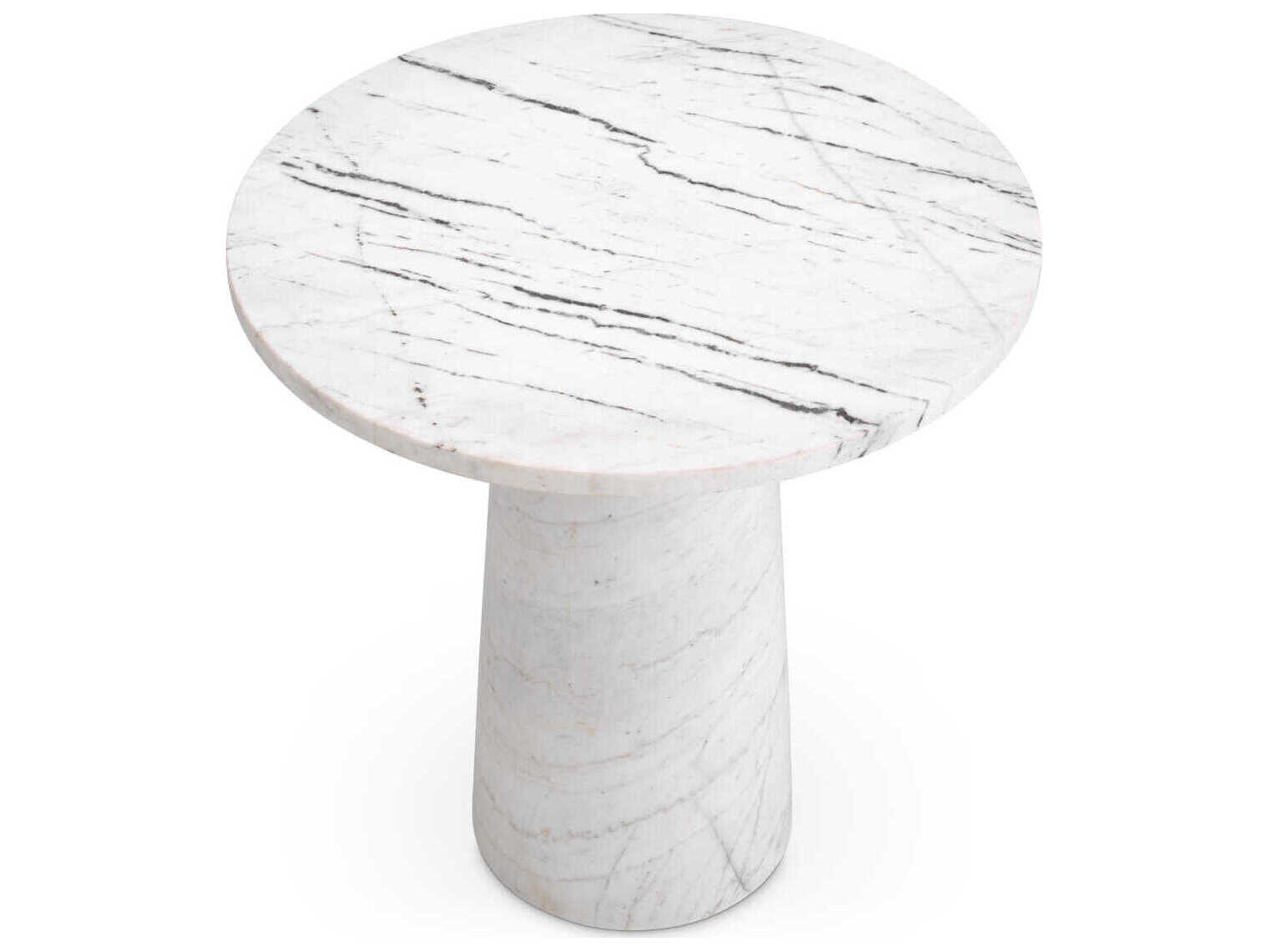 Eichholtz Terry White Marble Side Table