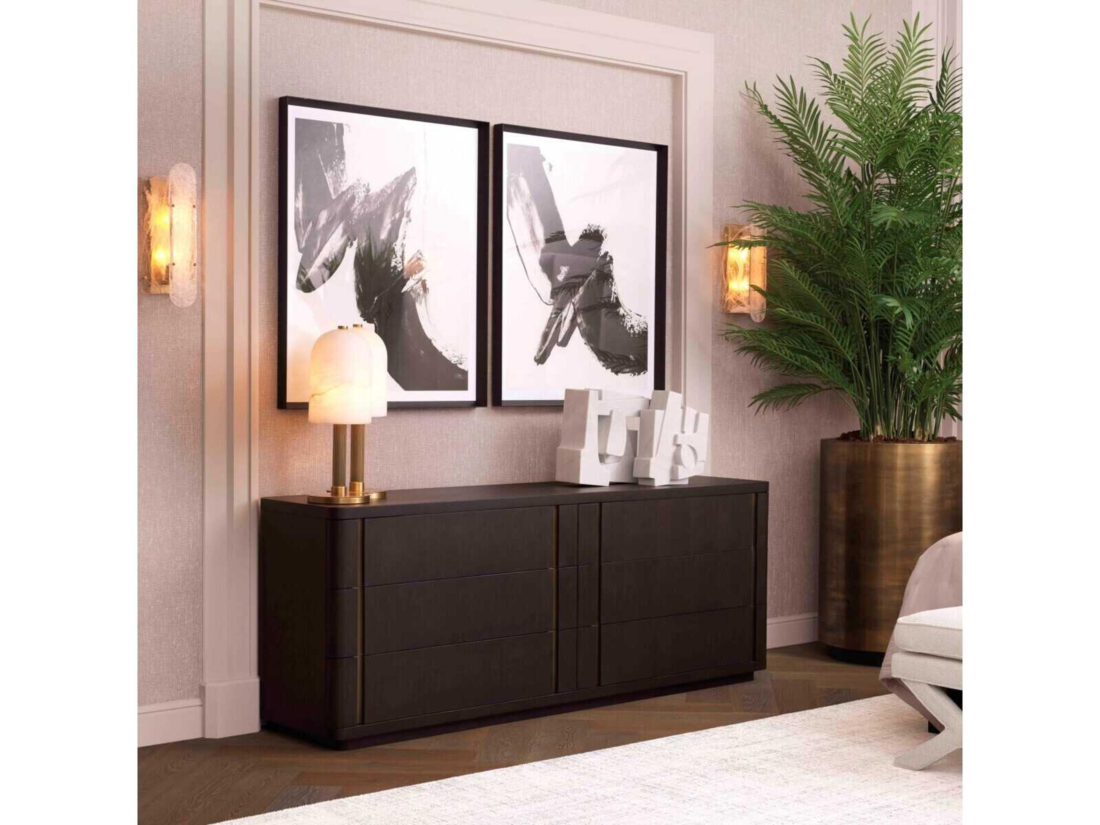 Eichholtz Kayla Antique Brass Table Lamp