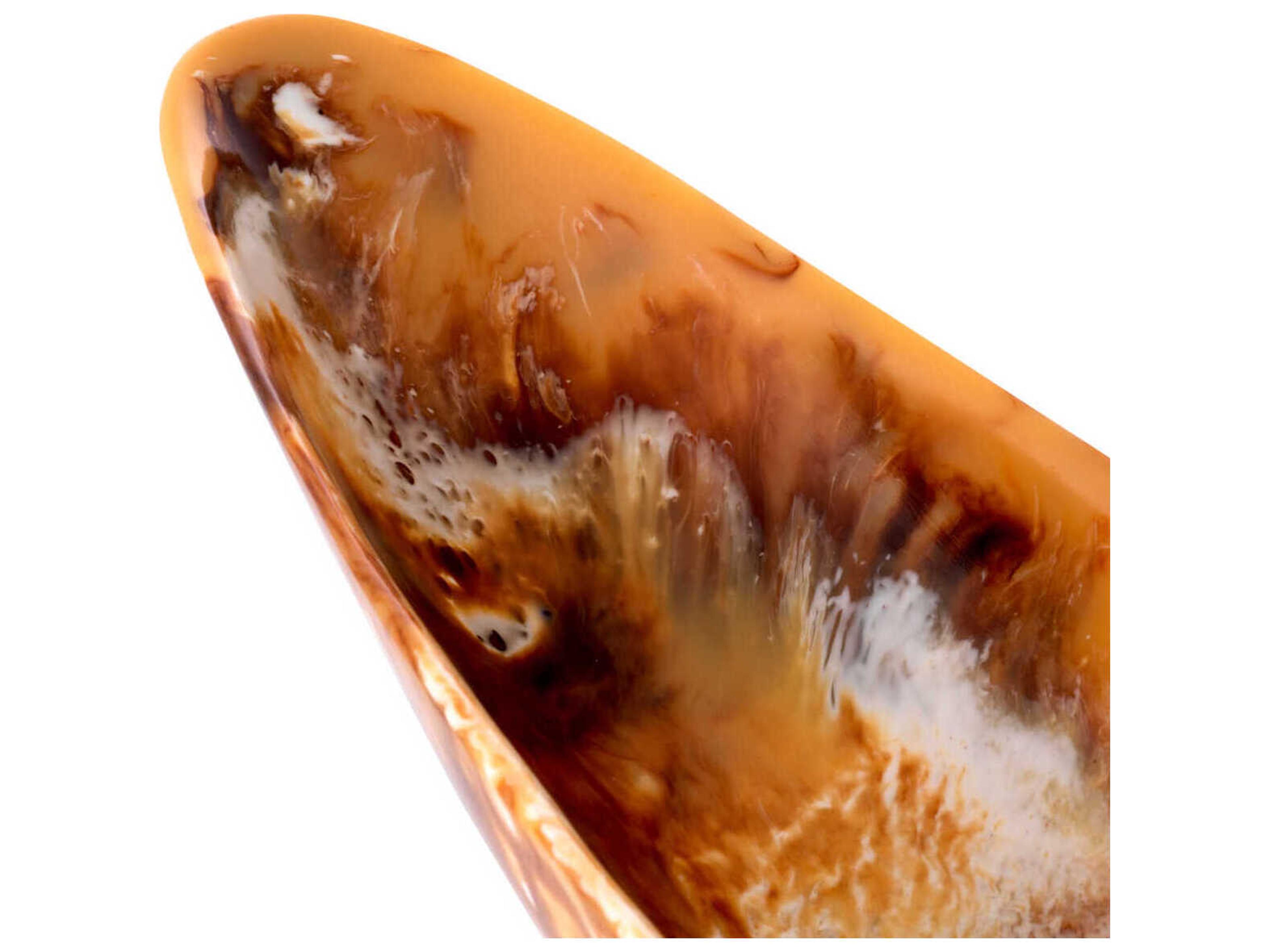 Eichholtz Mood Long Orange Swirl Bowl