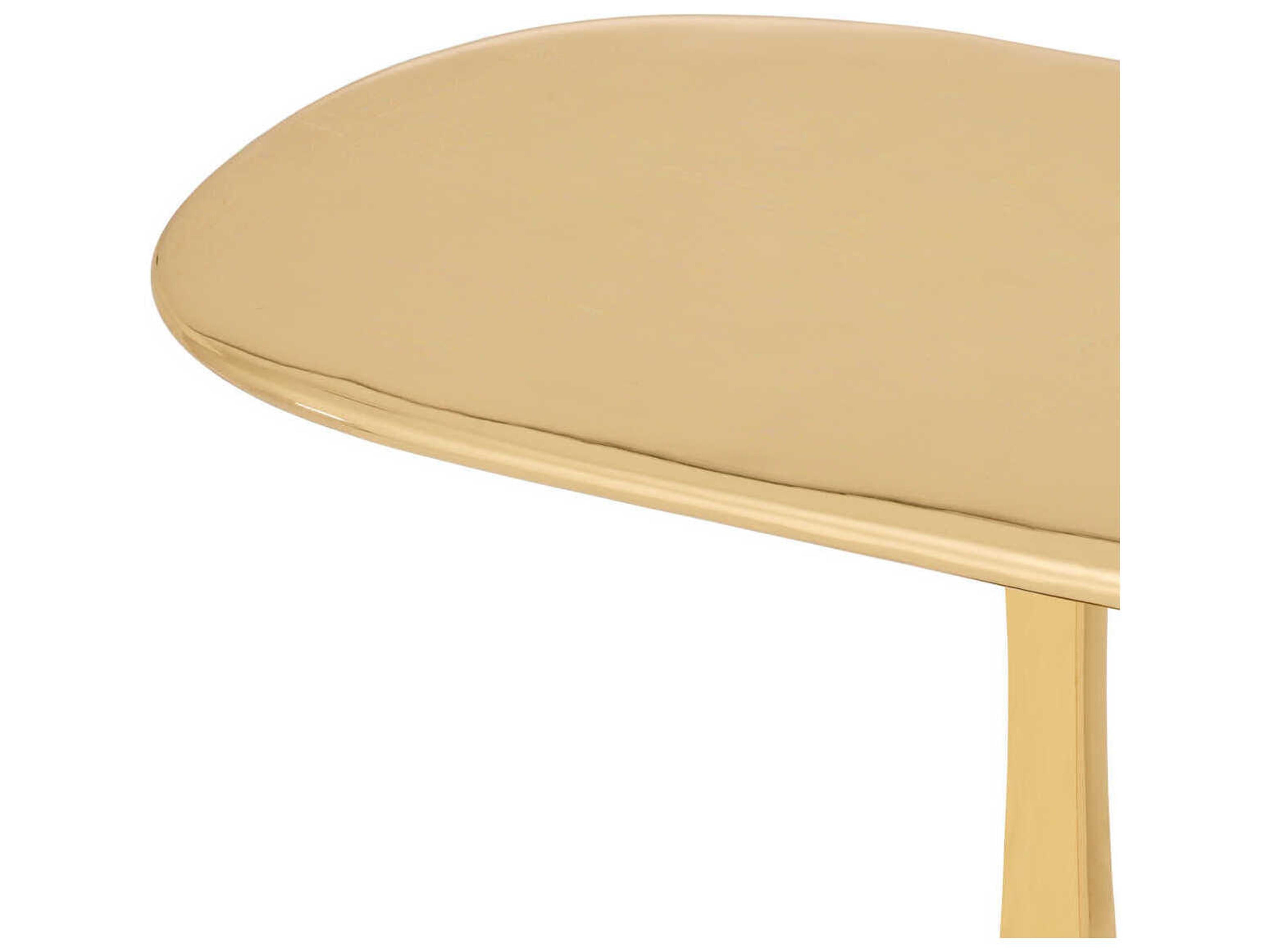 Eichholtz Kayan L Polished Brass Side Table