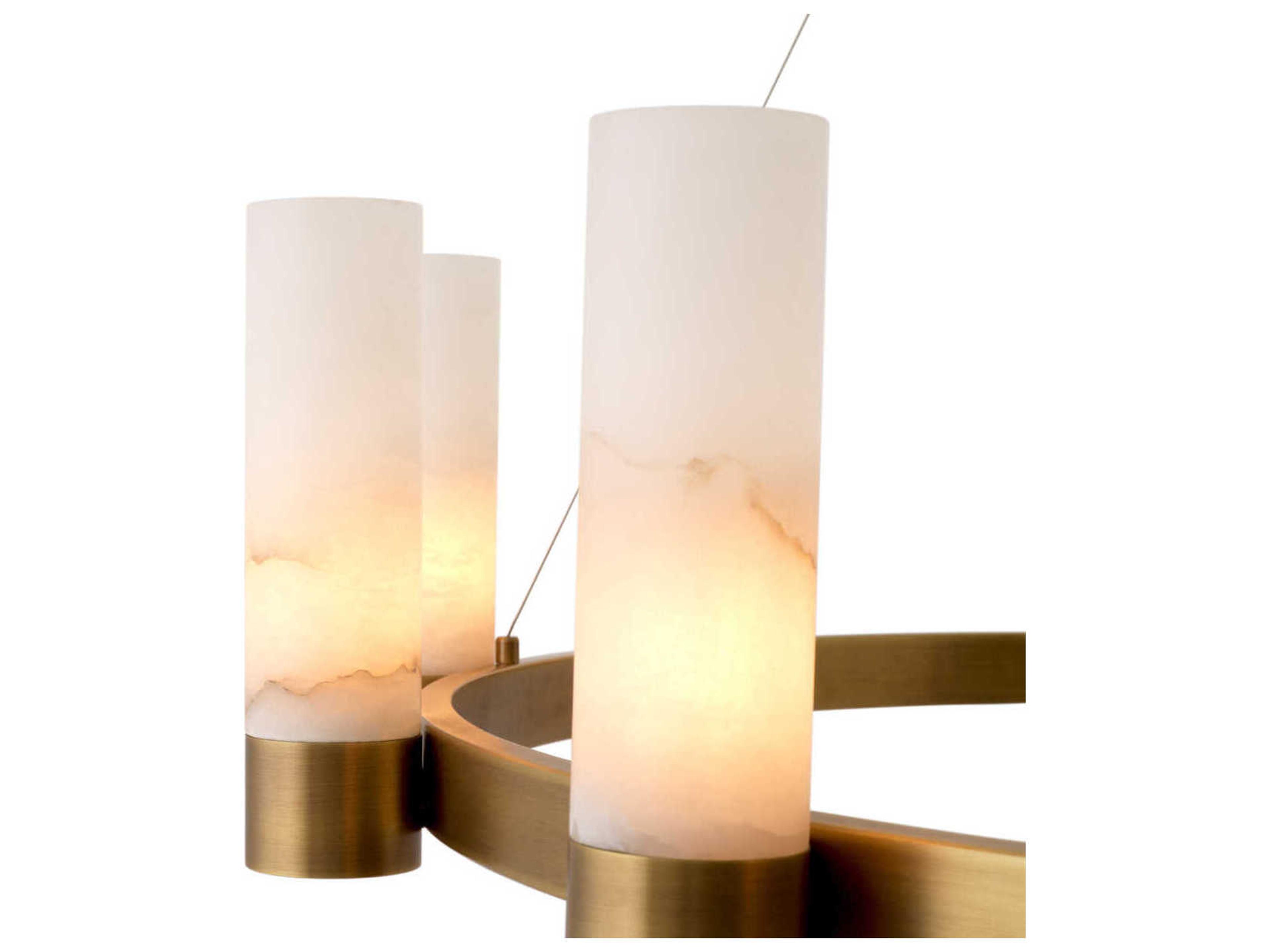 Eichholtz Castro Antique Brass Chandelier