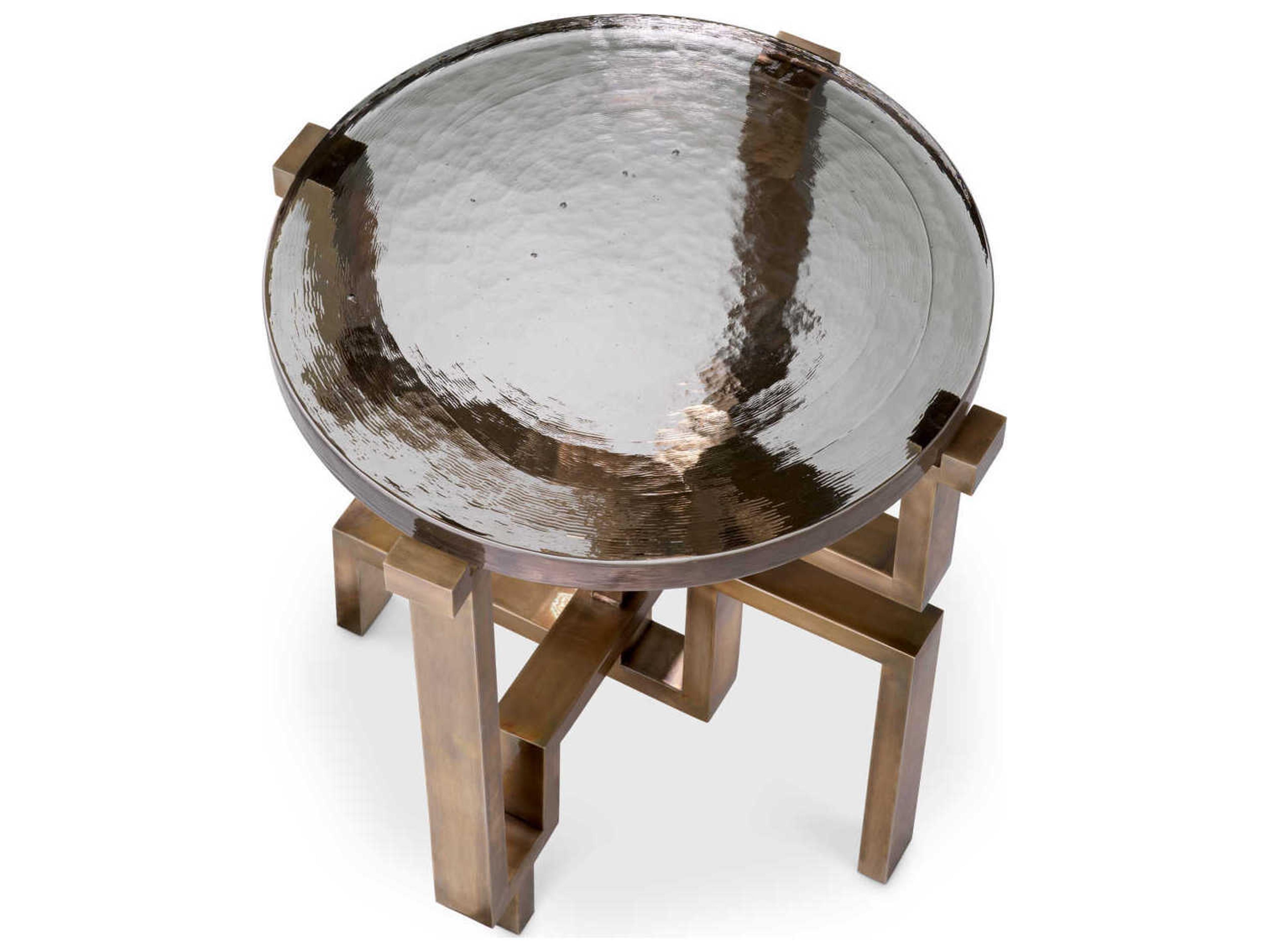 Eichholtz Gee Vintage Brass Side Table