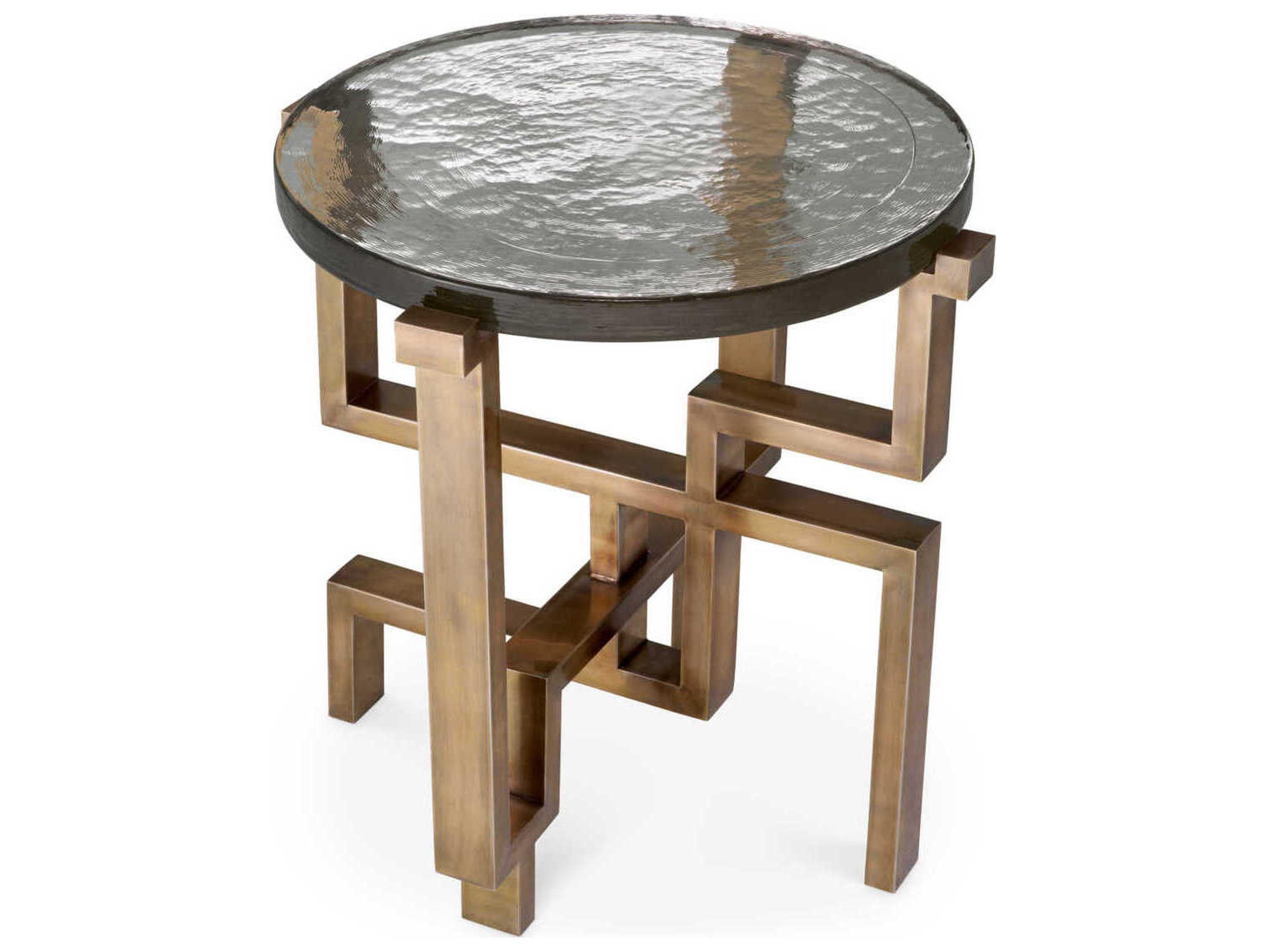 Eichholtz Gee Vintage Brass Side Table