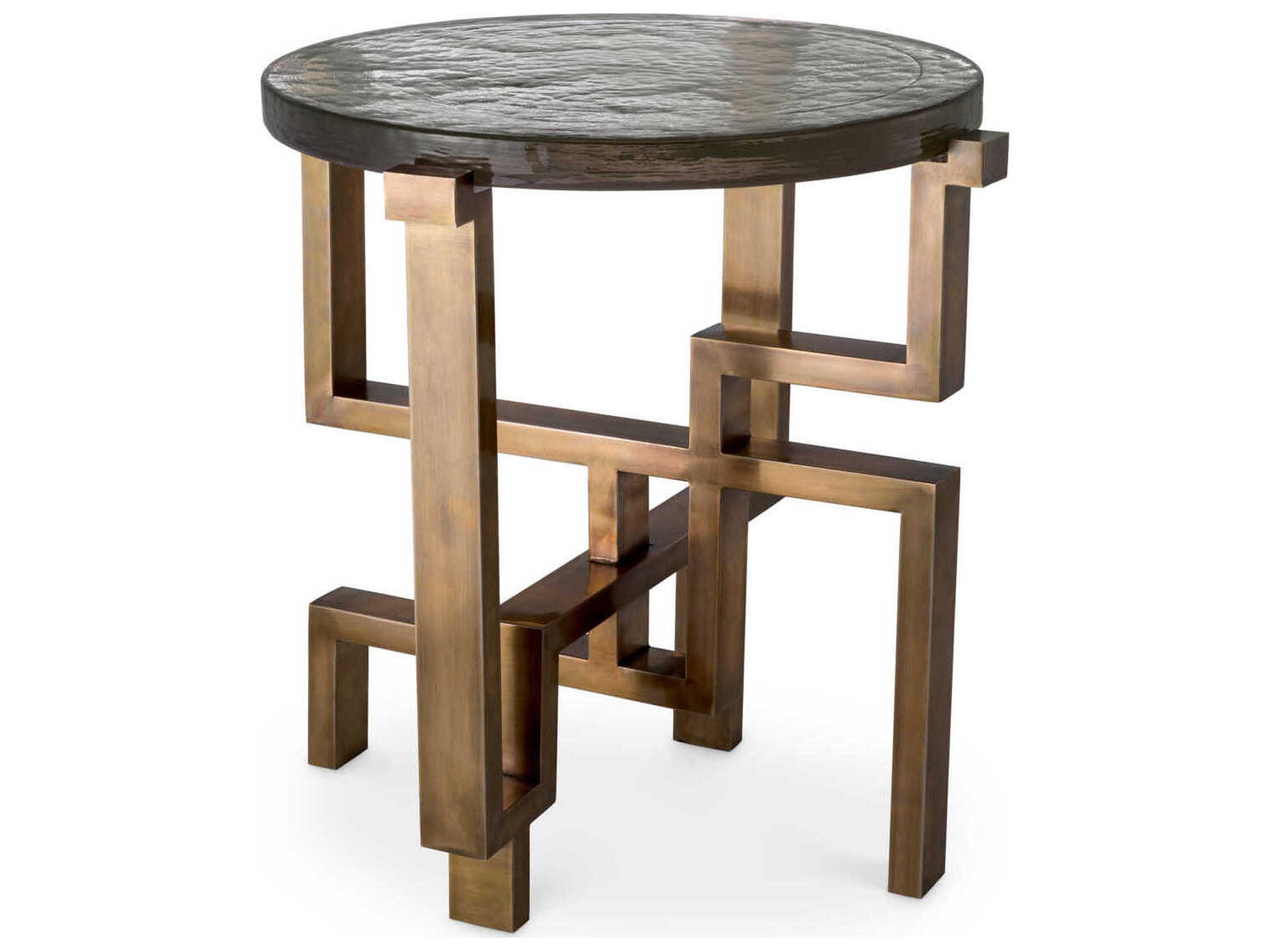 Eichholtz Gee Vintage Brass Side Table