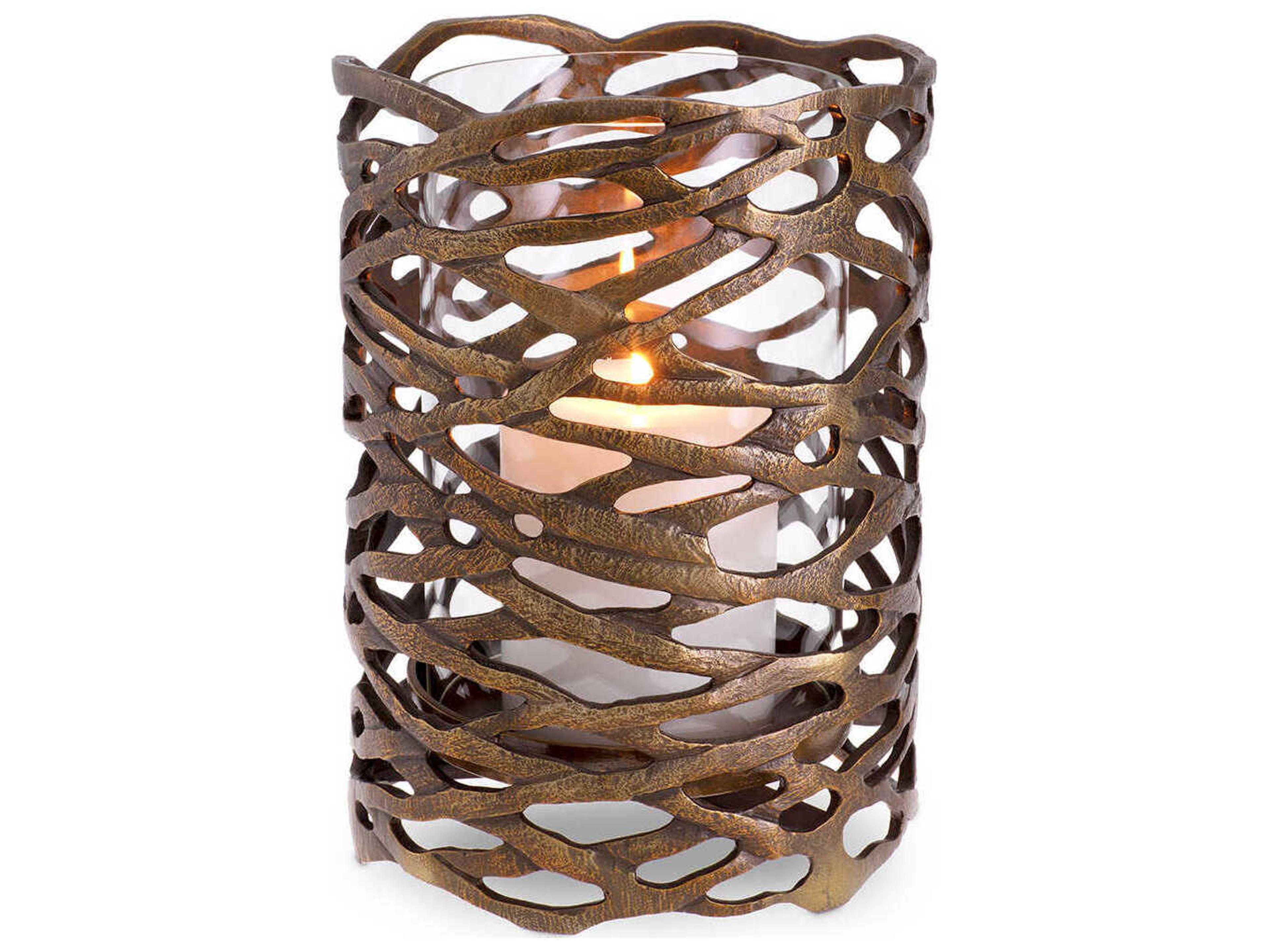 Lanai S Vintage Brass Hurricane