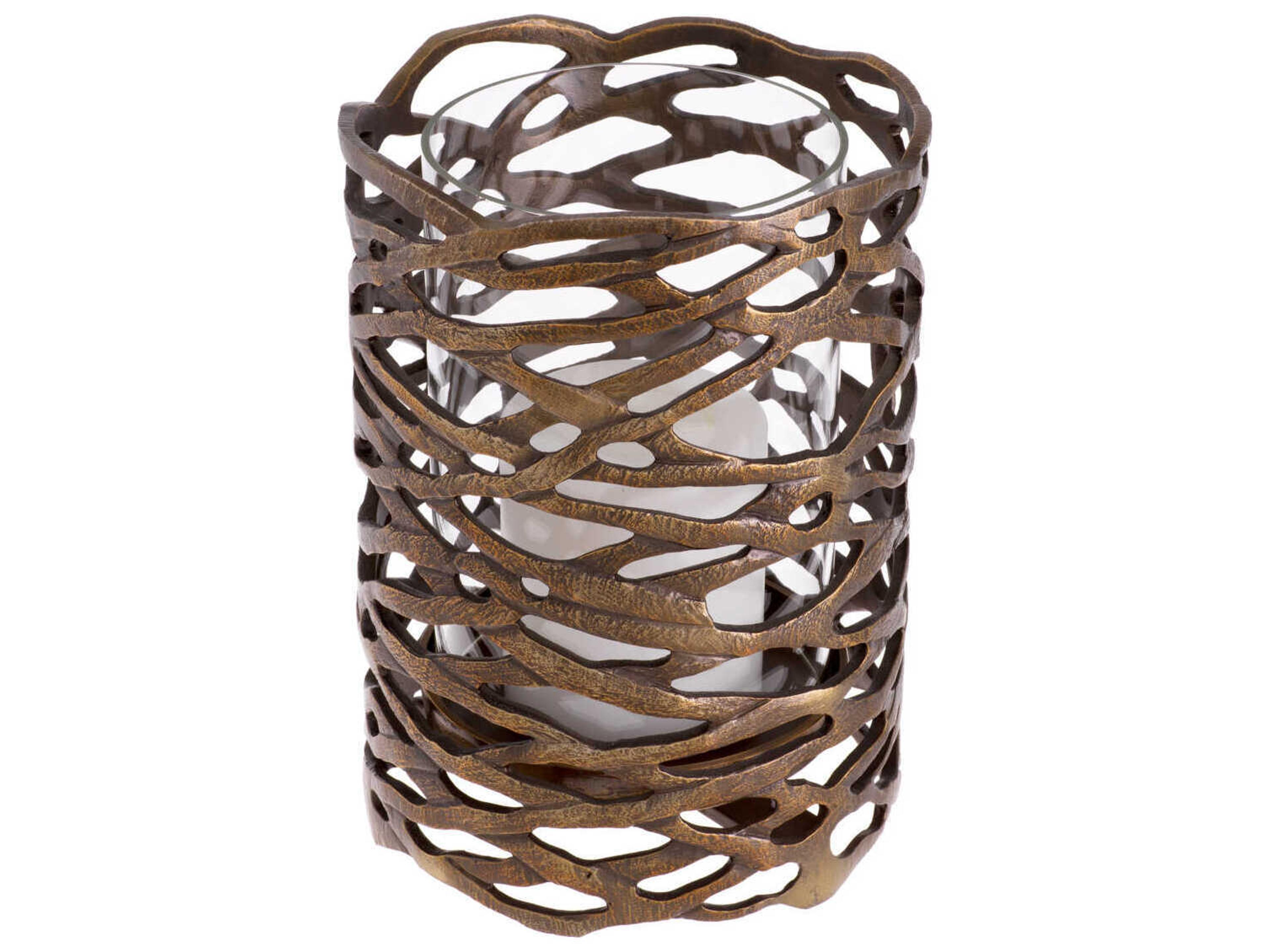 Eichholtz Lanai S Vintage Brass Hurricane