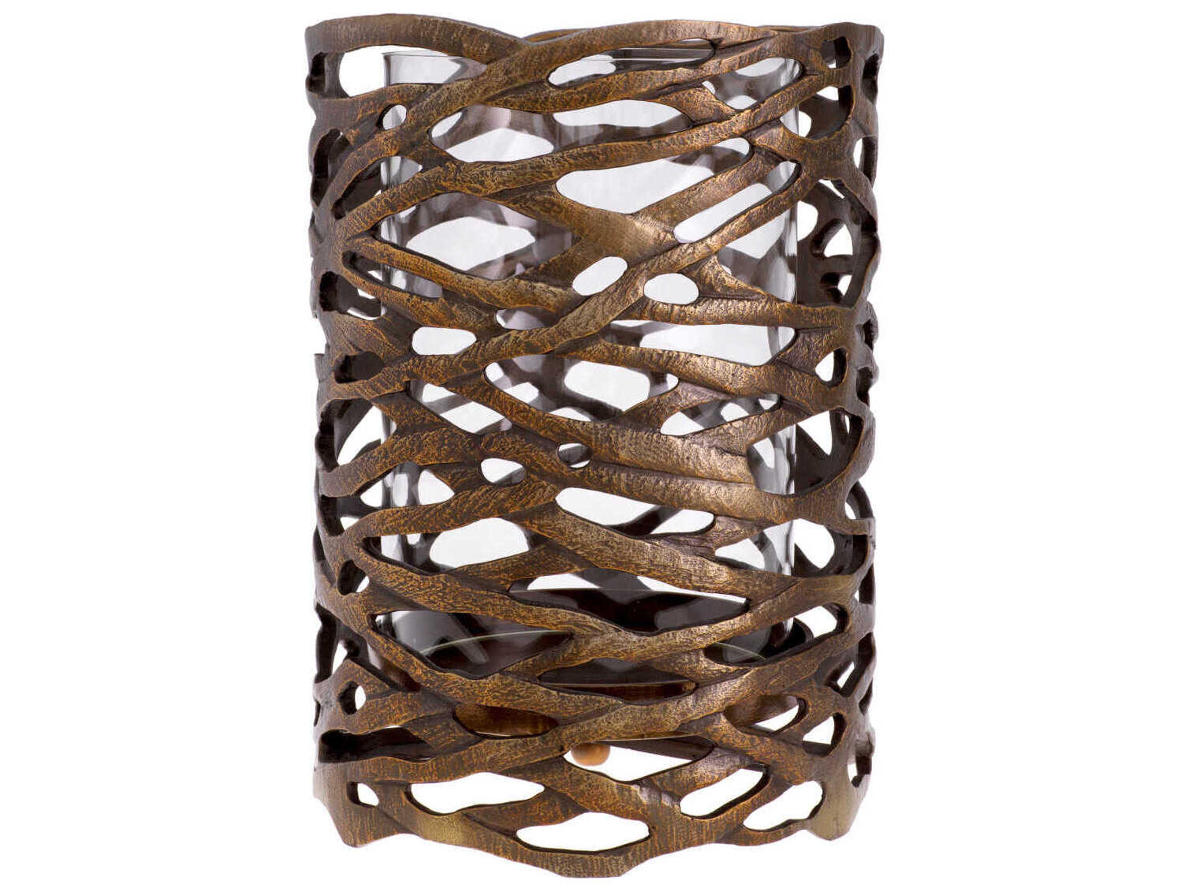 Eichholtz Lanai S Vintage Brass Hurricane