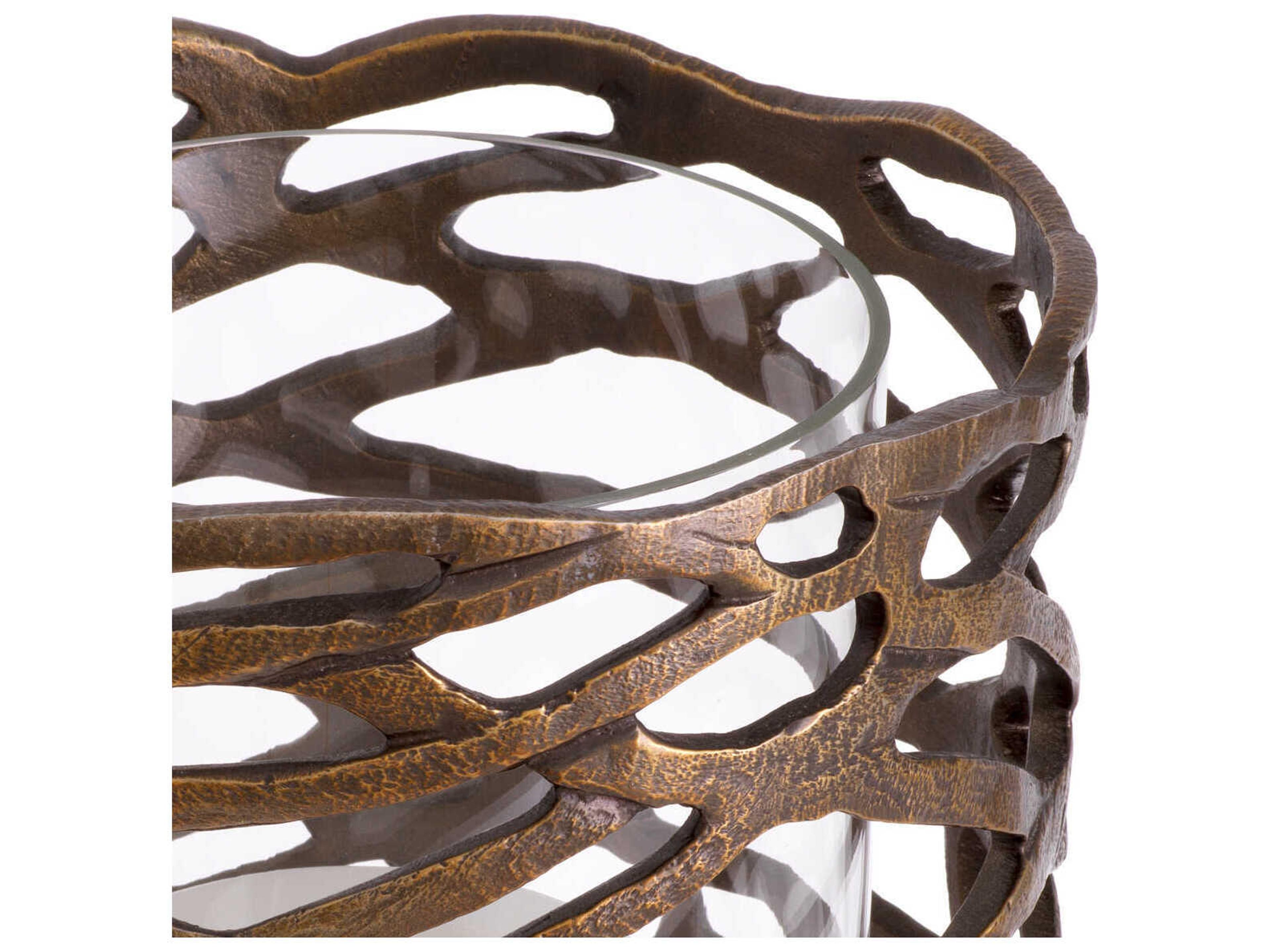 Eichholtz Lanai S Vintage Brass Hurricane