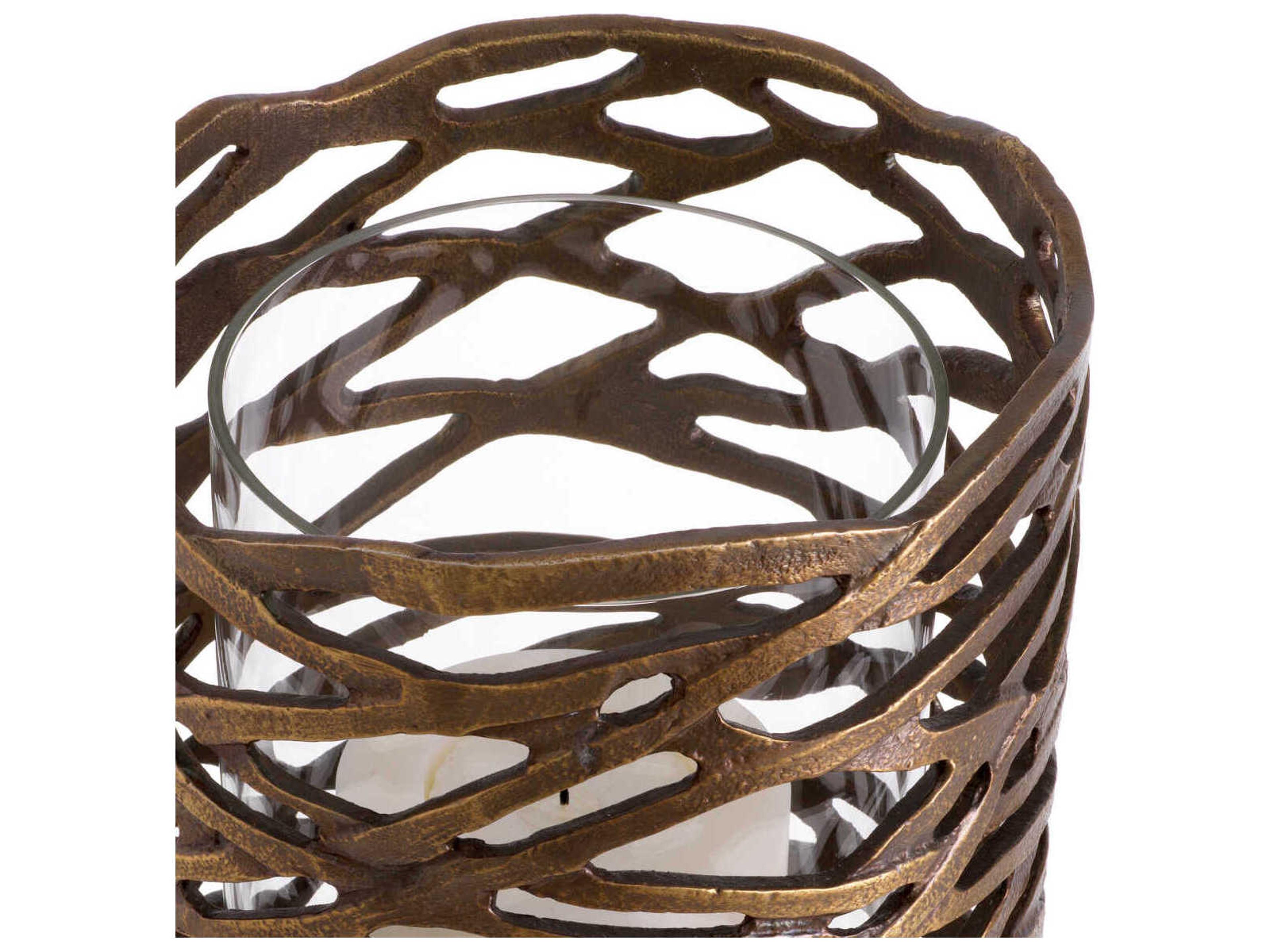 Eichholtz Lanai L Vintage Brass Hurricane