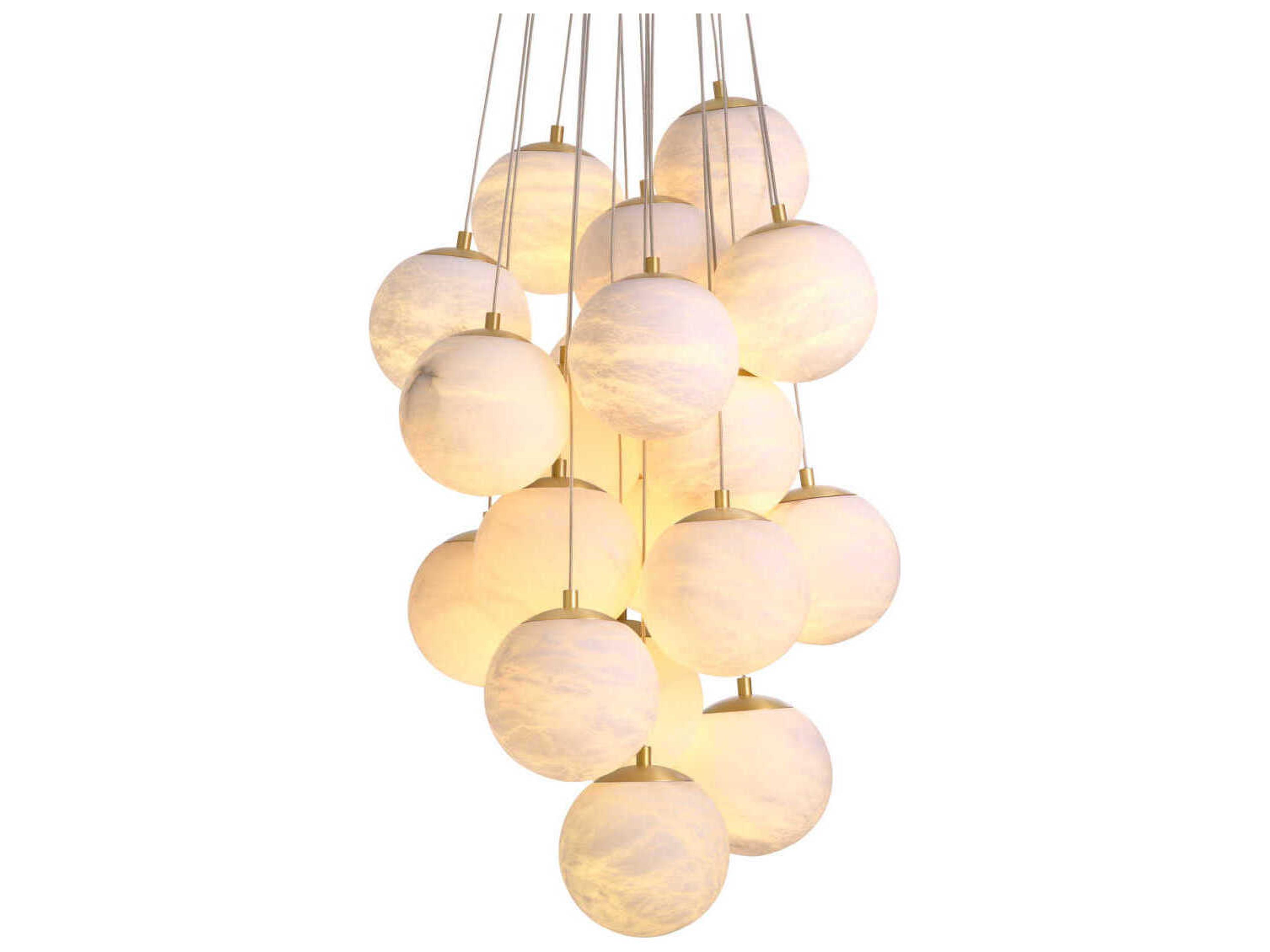 Sphinx L Antique Brass Chandelier