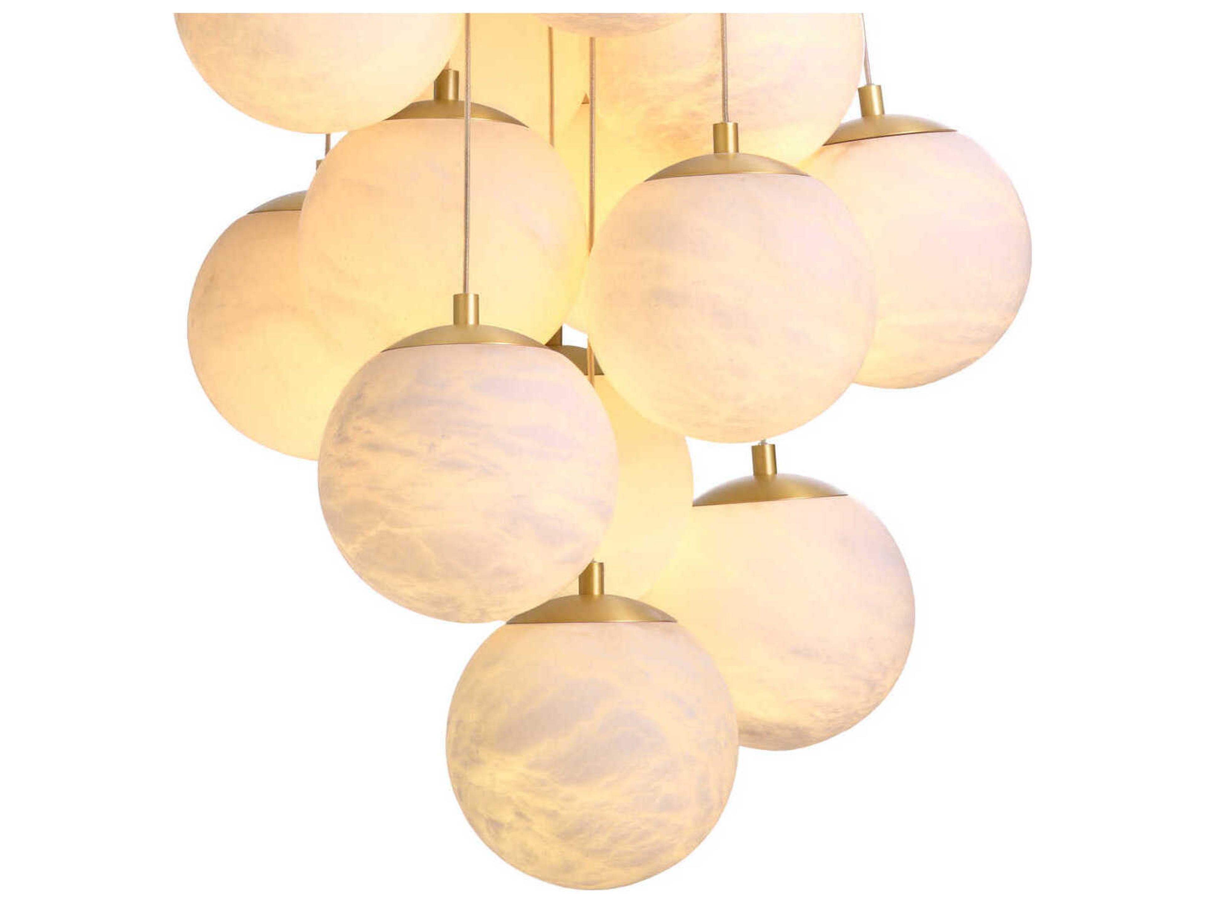 Eichholtz Sphinx L Antique Brass Chandelier