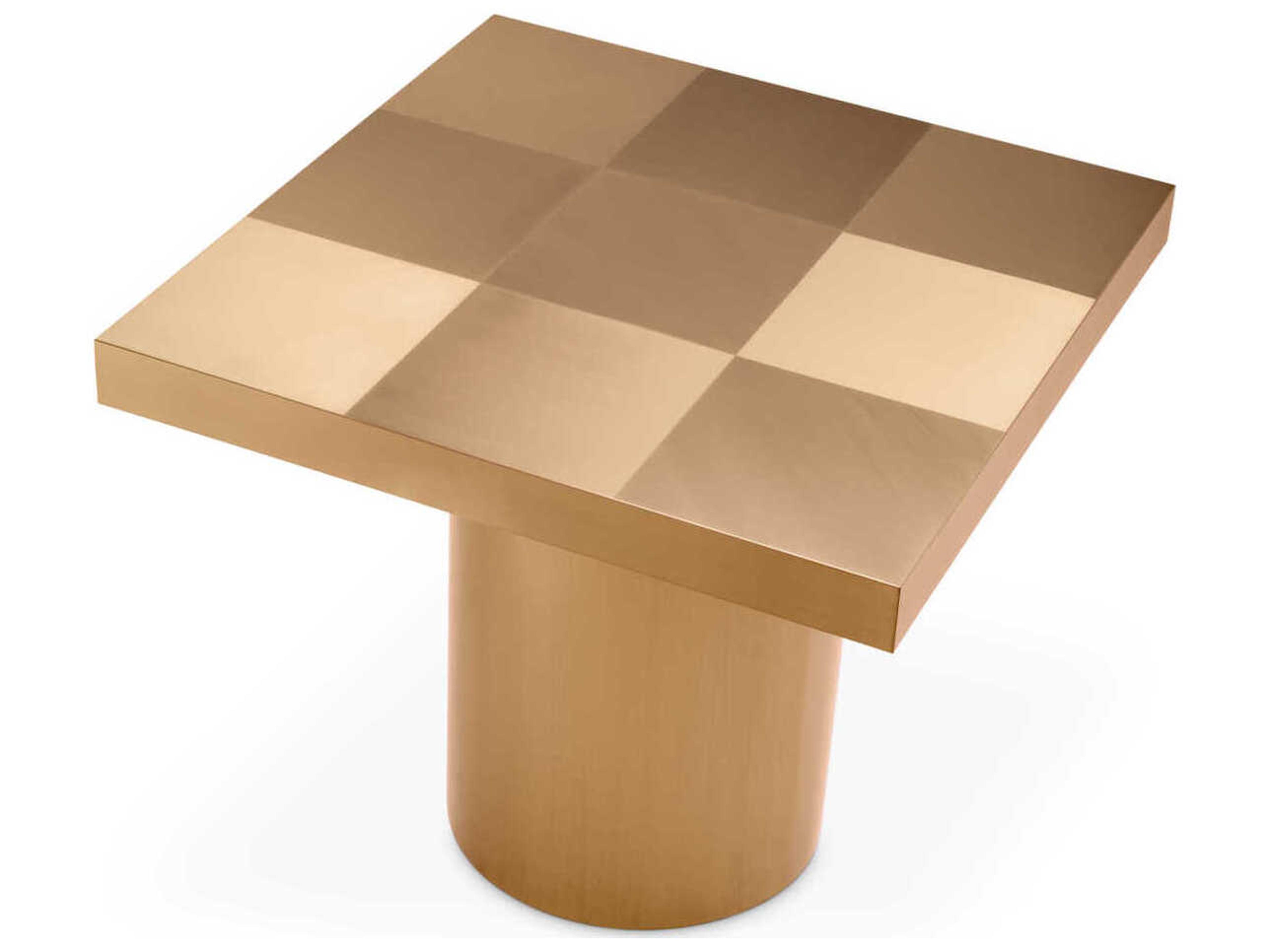 Eichholtz Laporte Brushed Brass Side Table