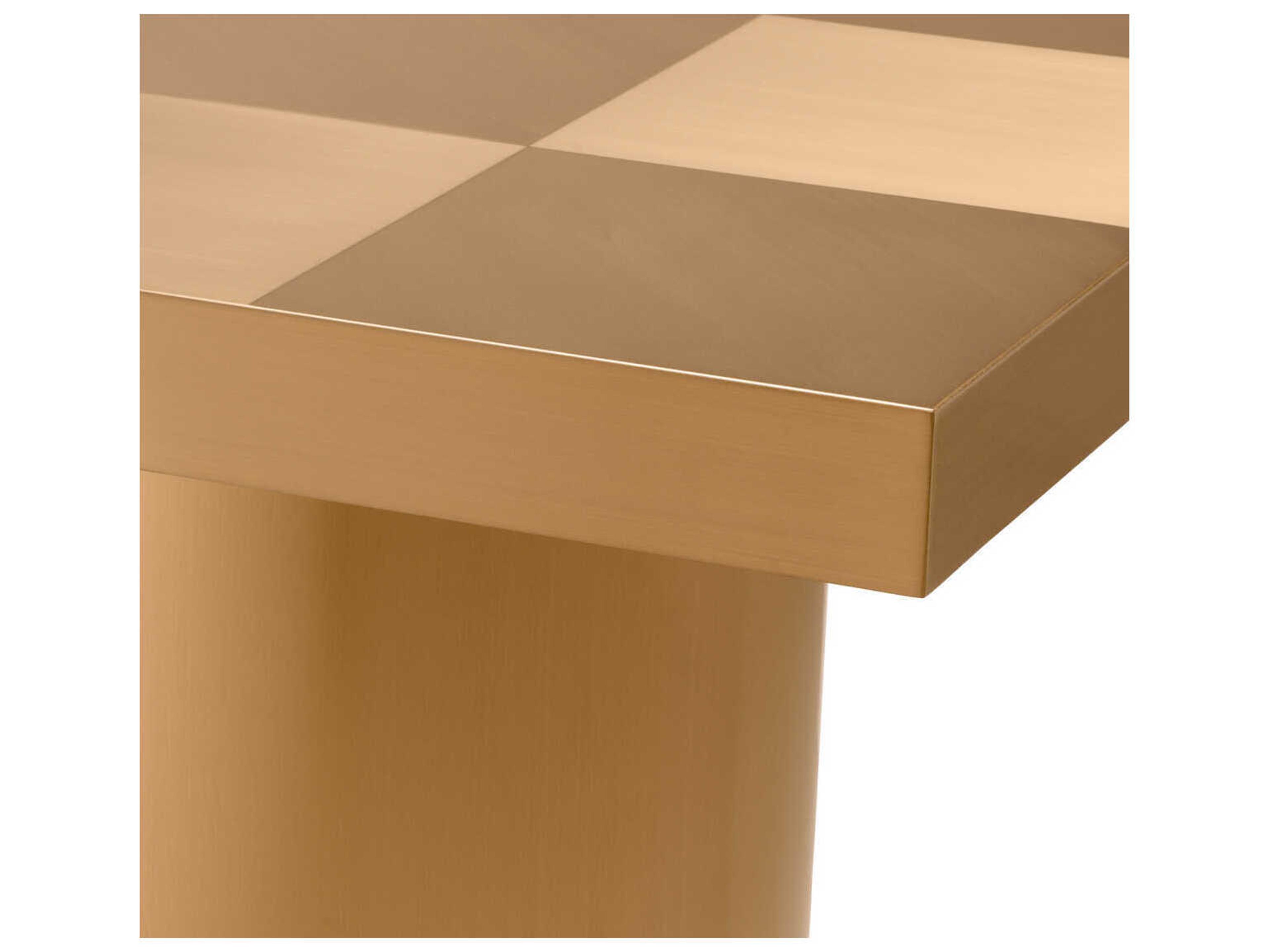 Eichholtz Laporte Brushed Brass Side Table