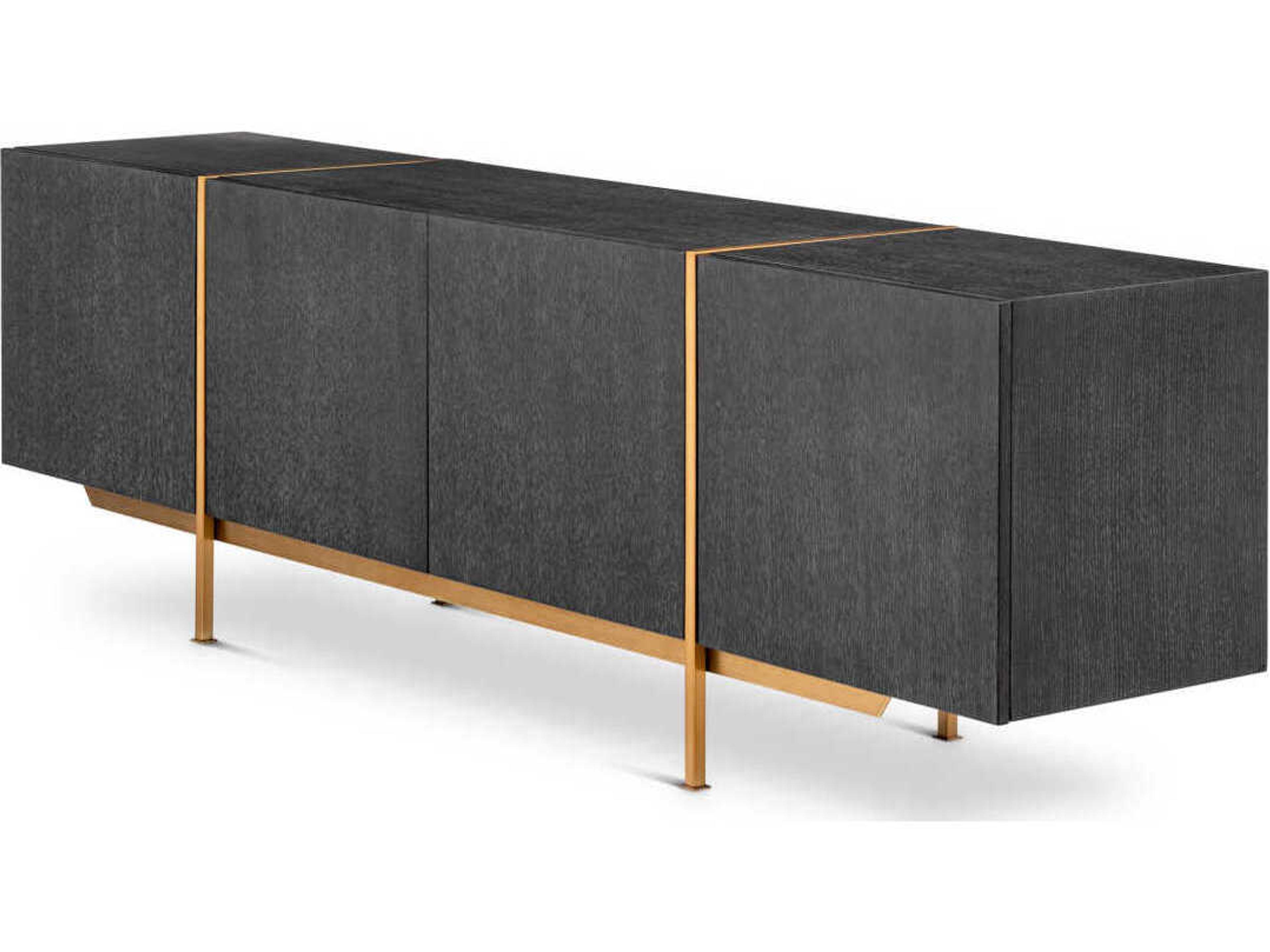 Eichholtz Bazilian Charcoal Grey Oak Veneer Dresser