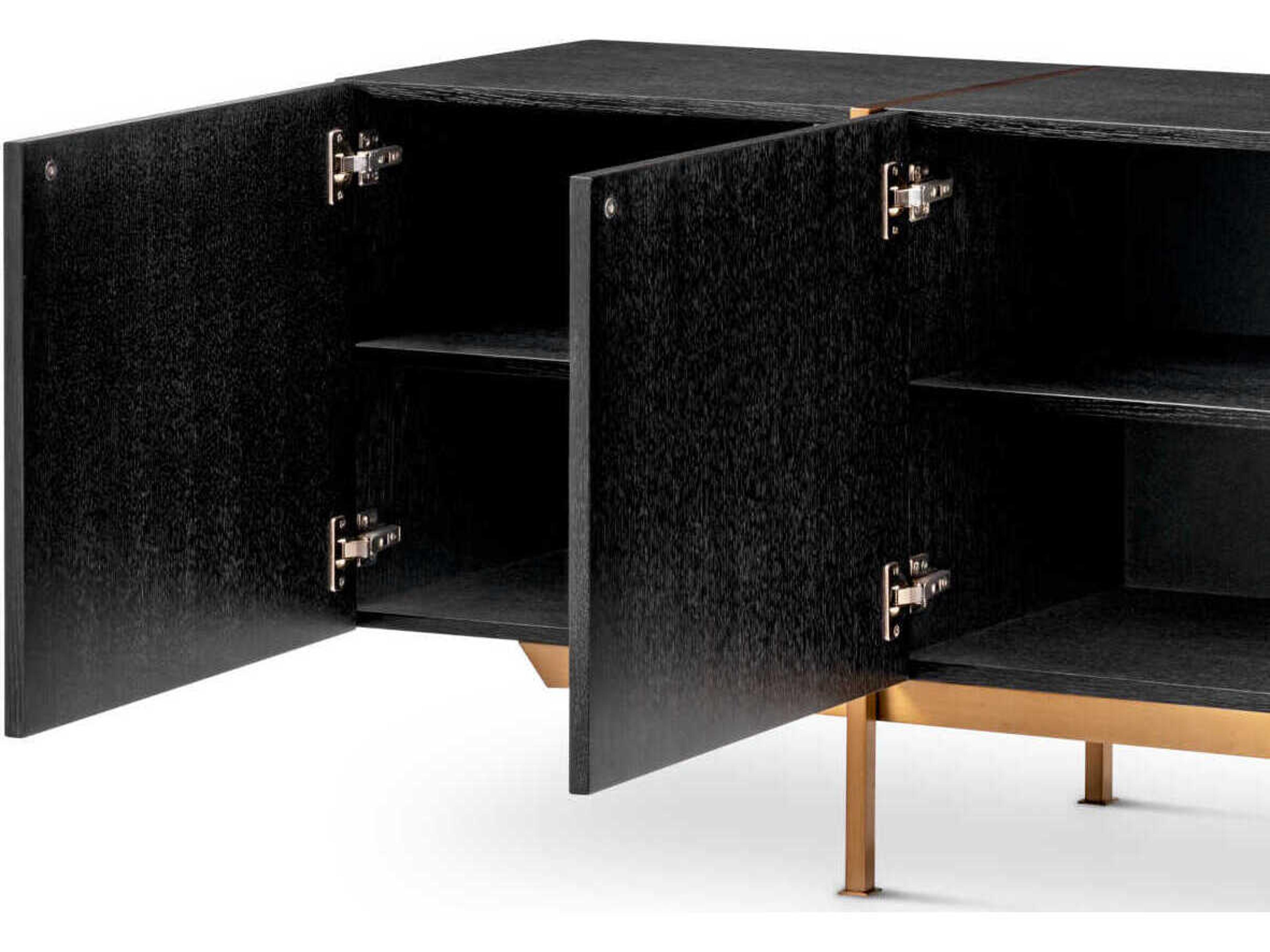 Eichholtz Bazilian Charcoal Grey Oak Veneer Dresser