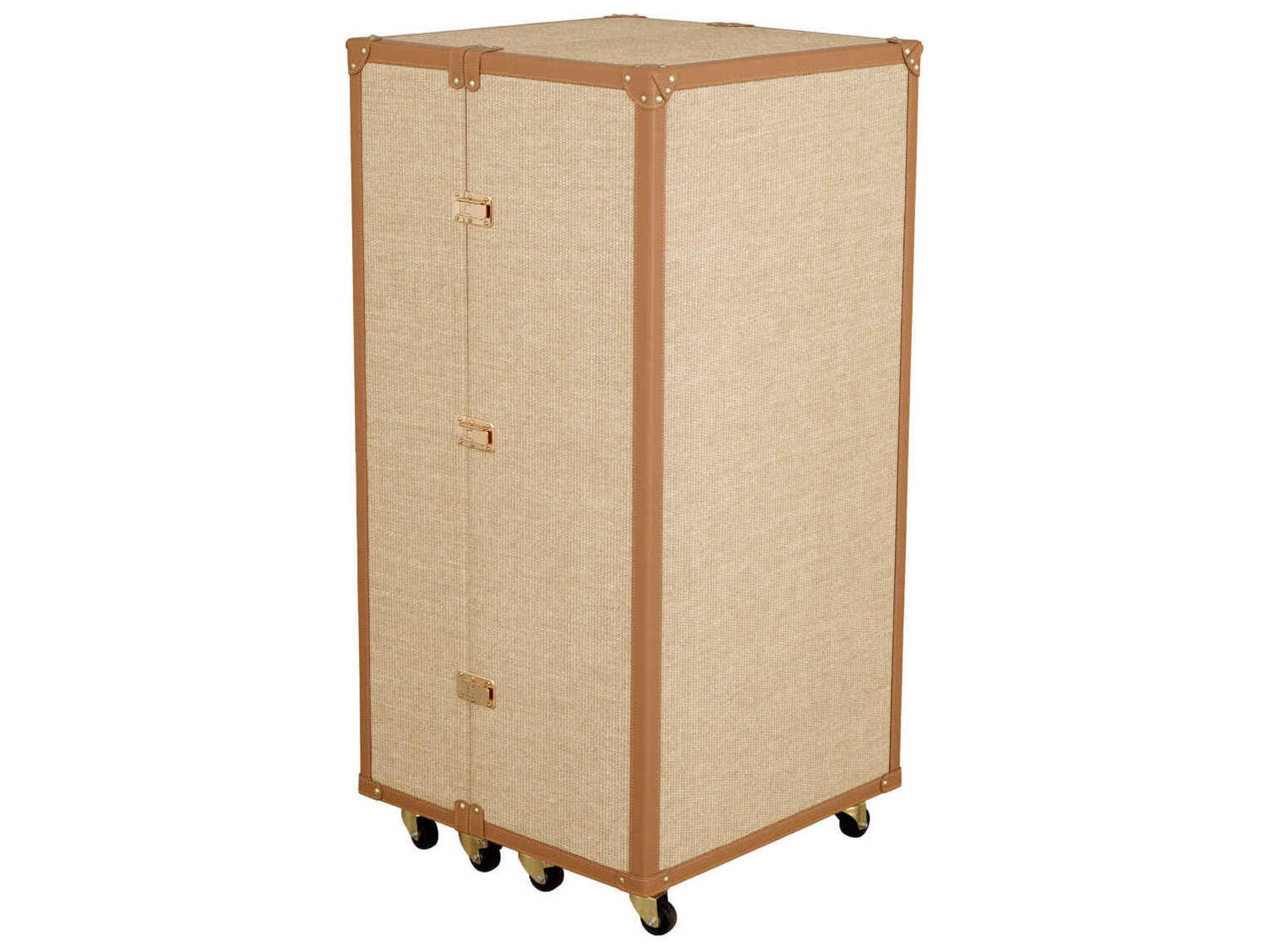 Martini Bianco Rattan Look Bar Cabinet