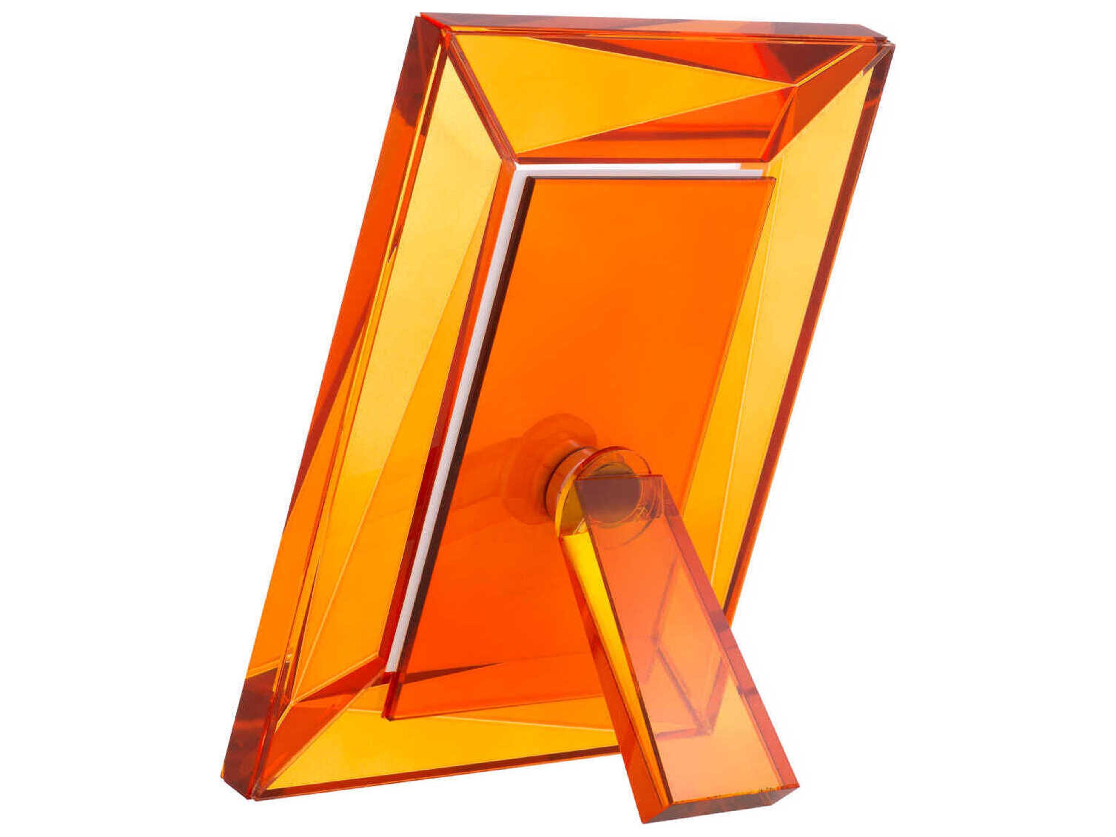 Eichholtz Obliquity L Crystal Orange Glass Set of 2 Picture Frame