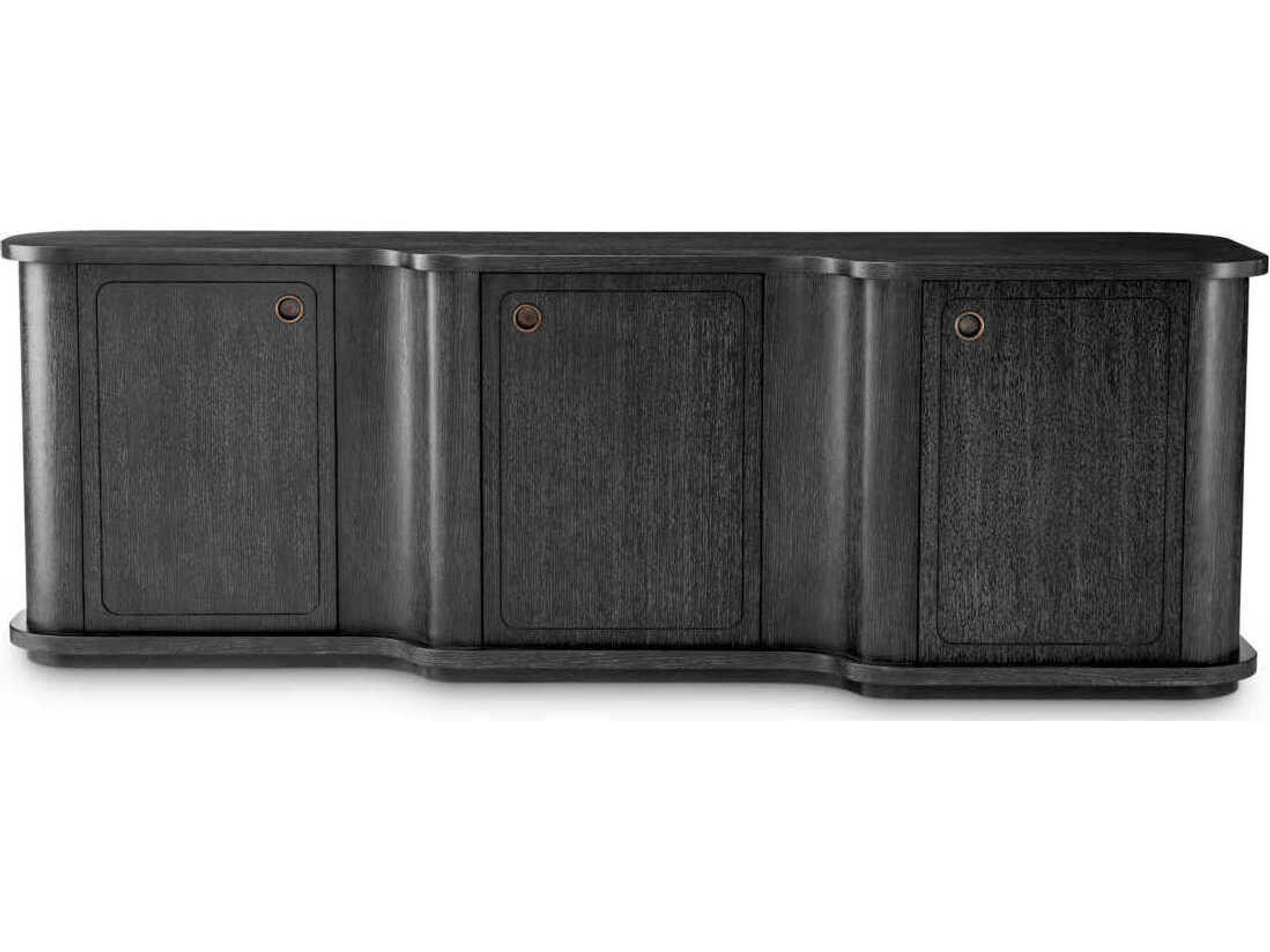Eichholtz Caprioli Charcoal Grey Oak Veneer Dresser