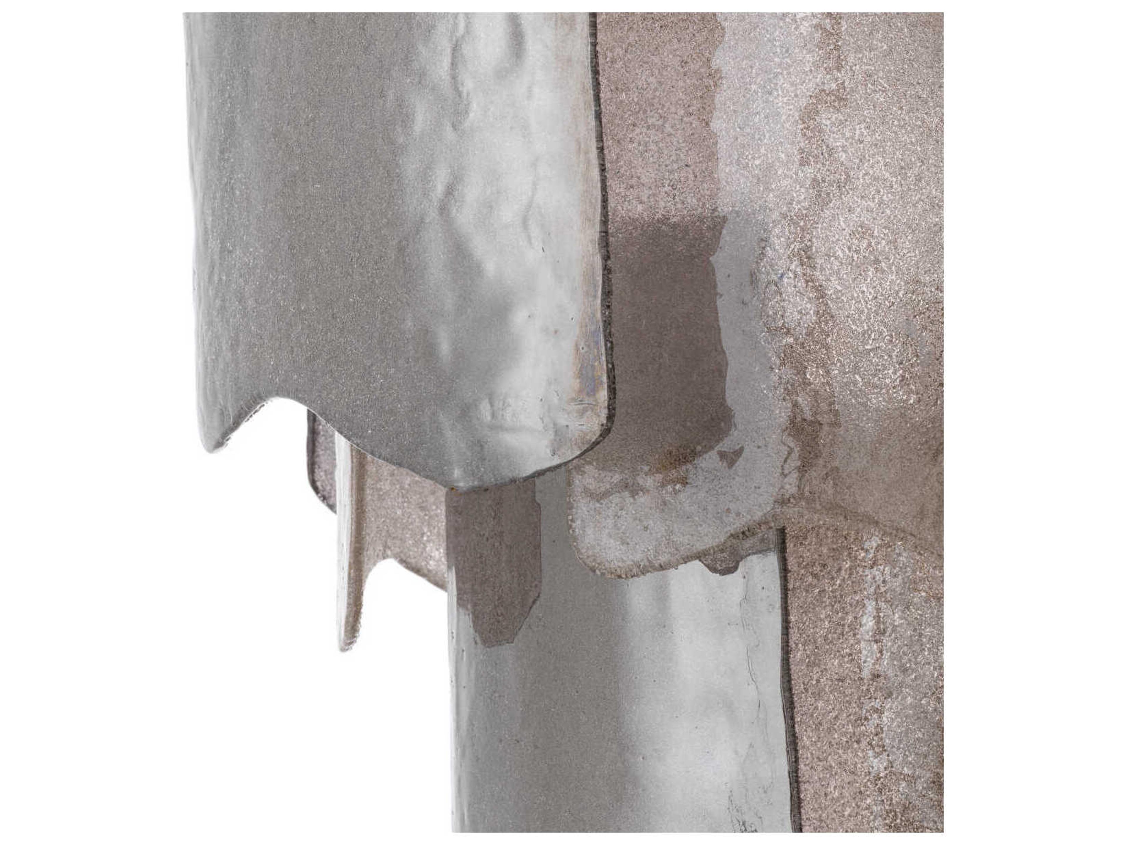 Eichholtz Asinara S Antique Brass Smoke Glass Chandelier