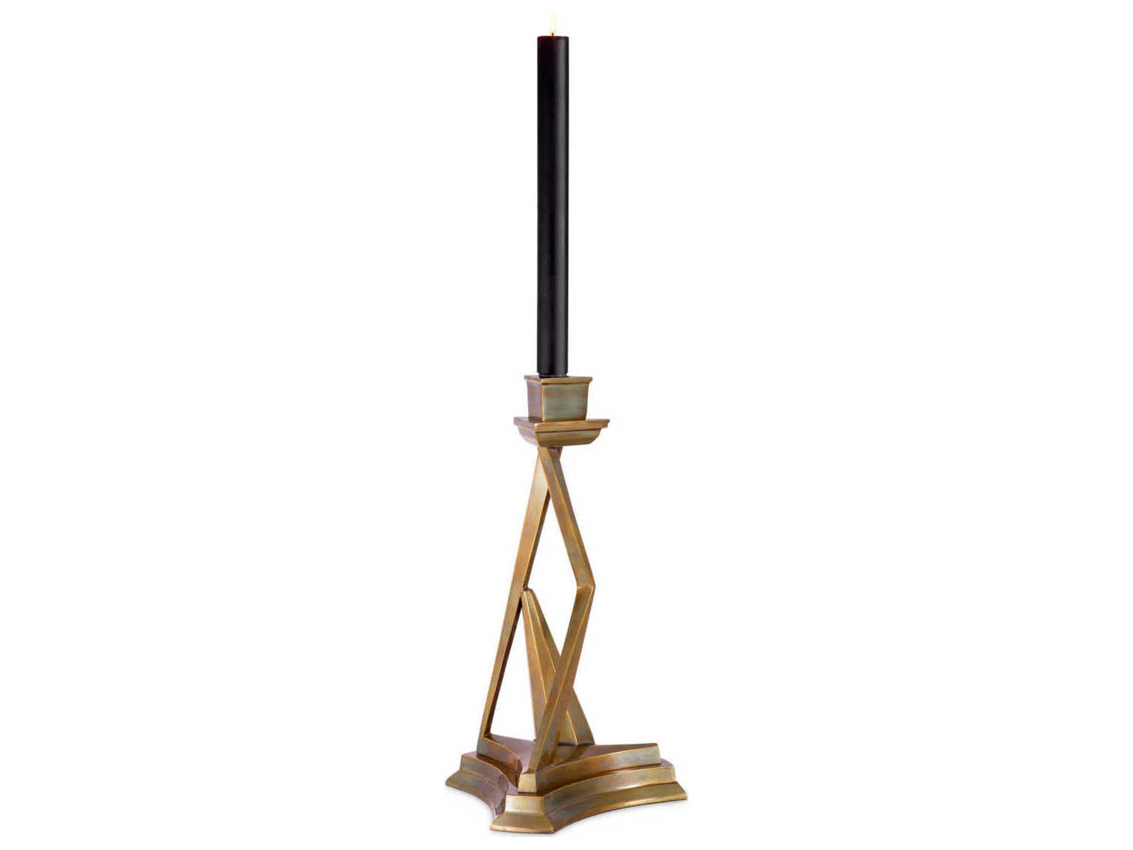 Fiesole Vintage Brass Candle Holder