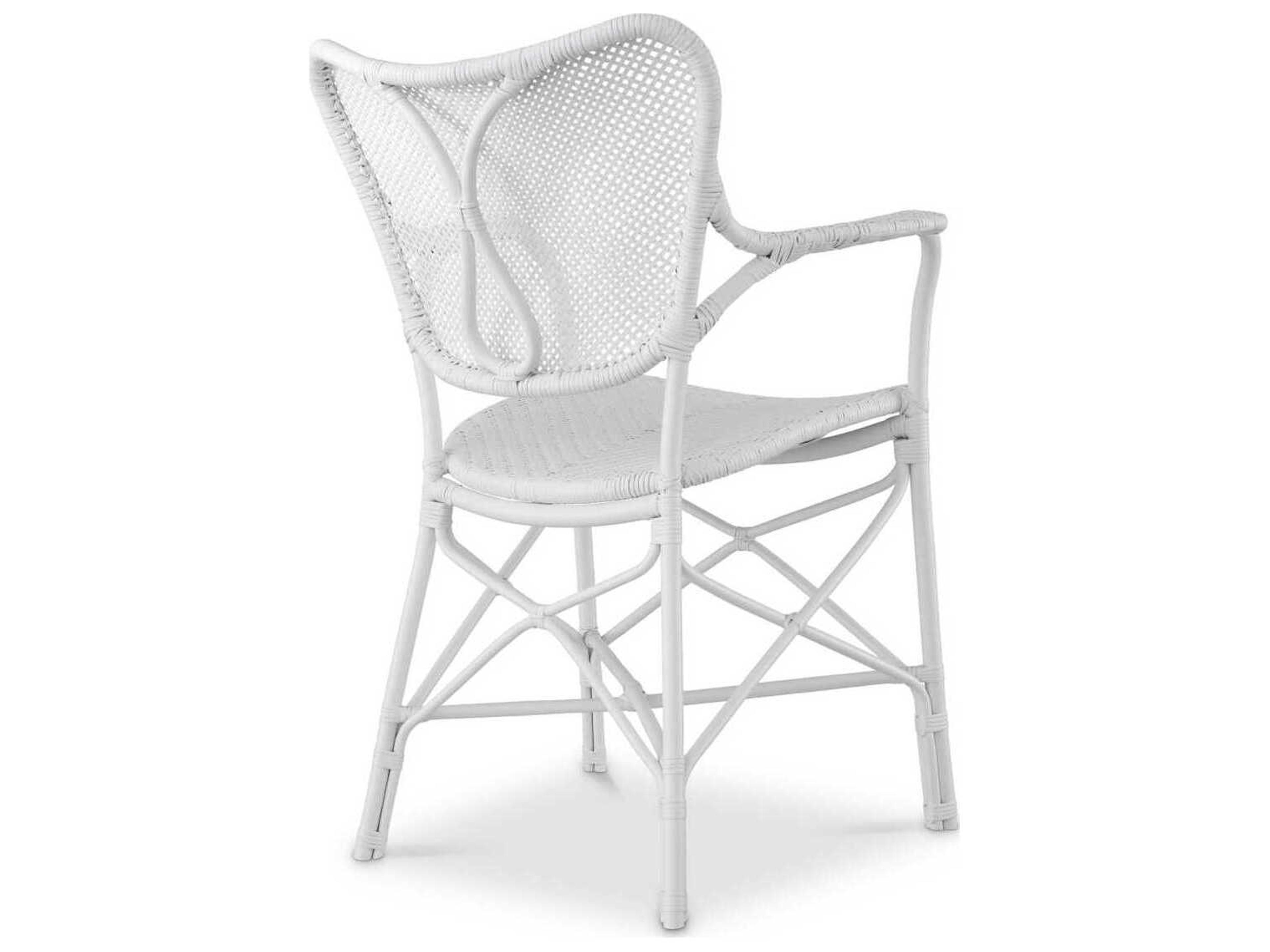 Eichholtz Colony With Arm Matte White Dining Chair