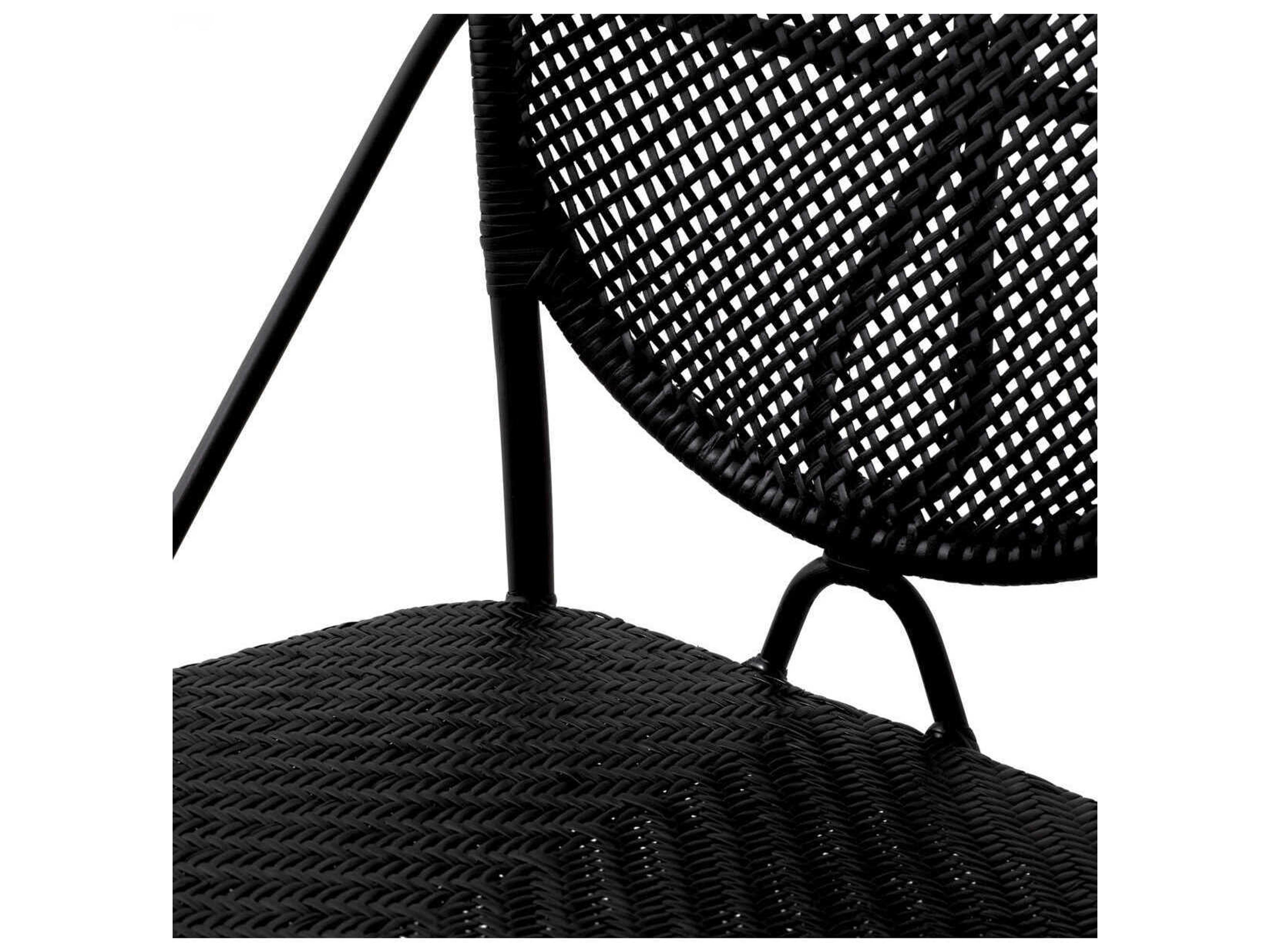 Eichholtz Colony Matte Black Dining Chair