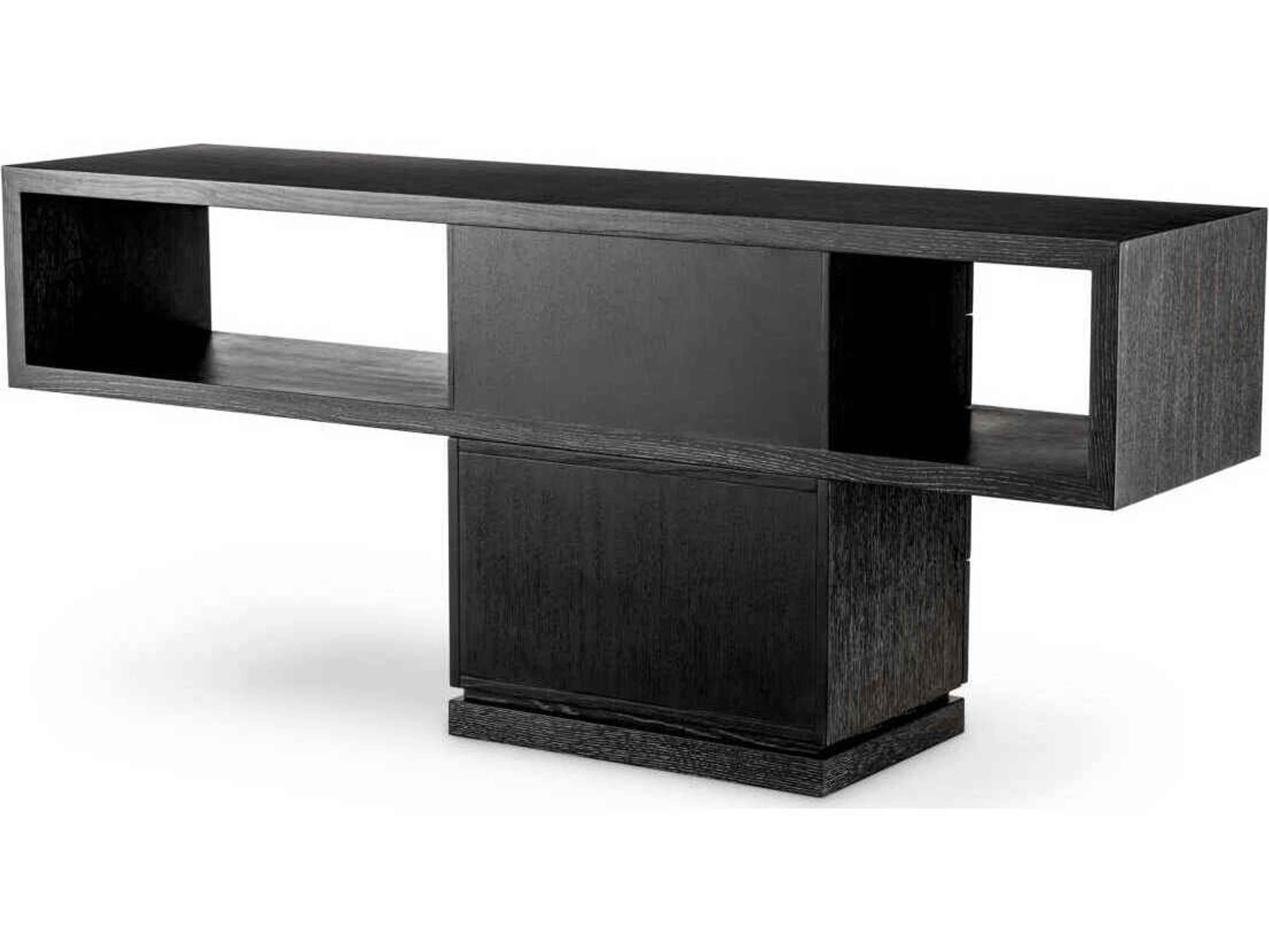 Eichholtz Mantua Charcoal Grey Oak Veneer Console Table