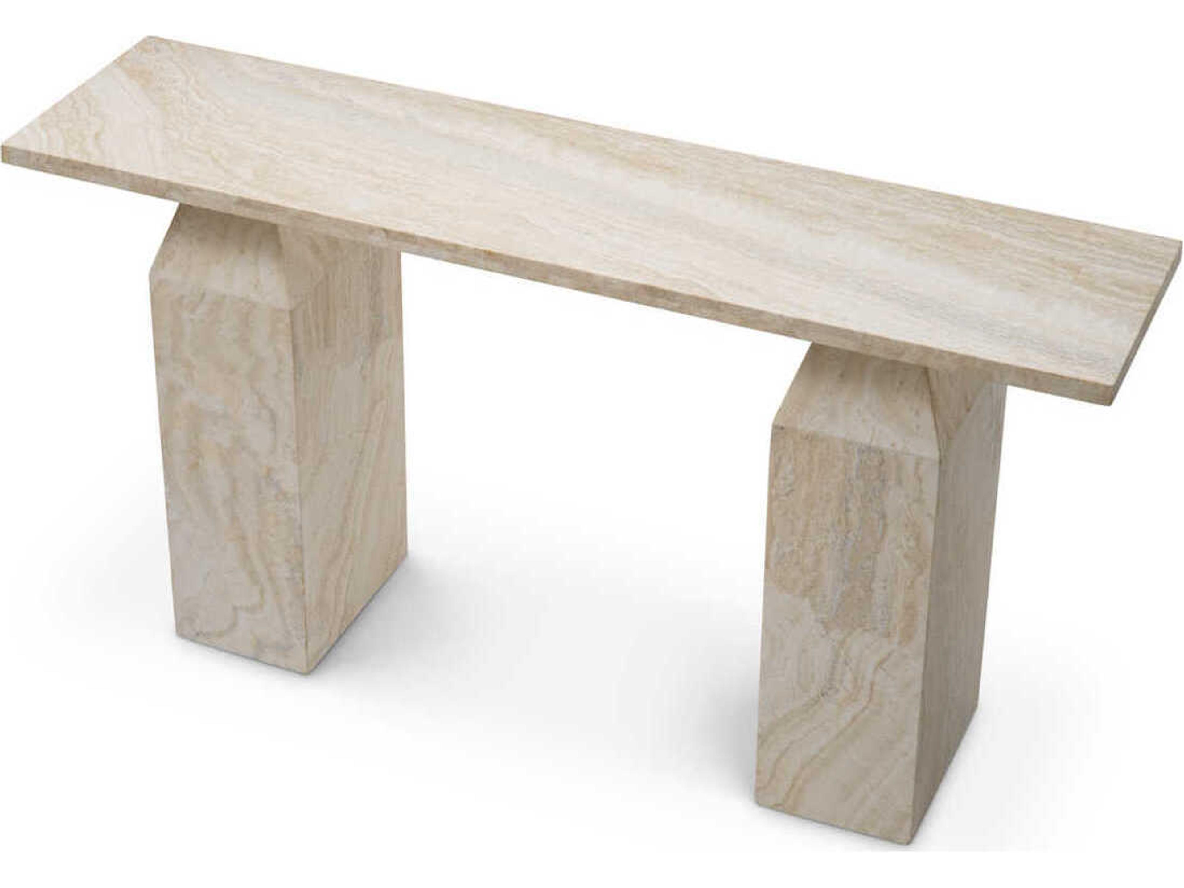 Eichholtz Tarragona Travertine Console Table
