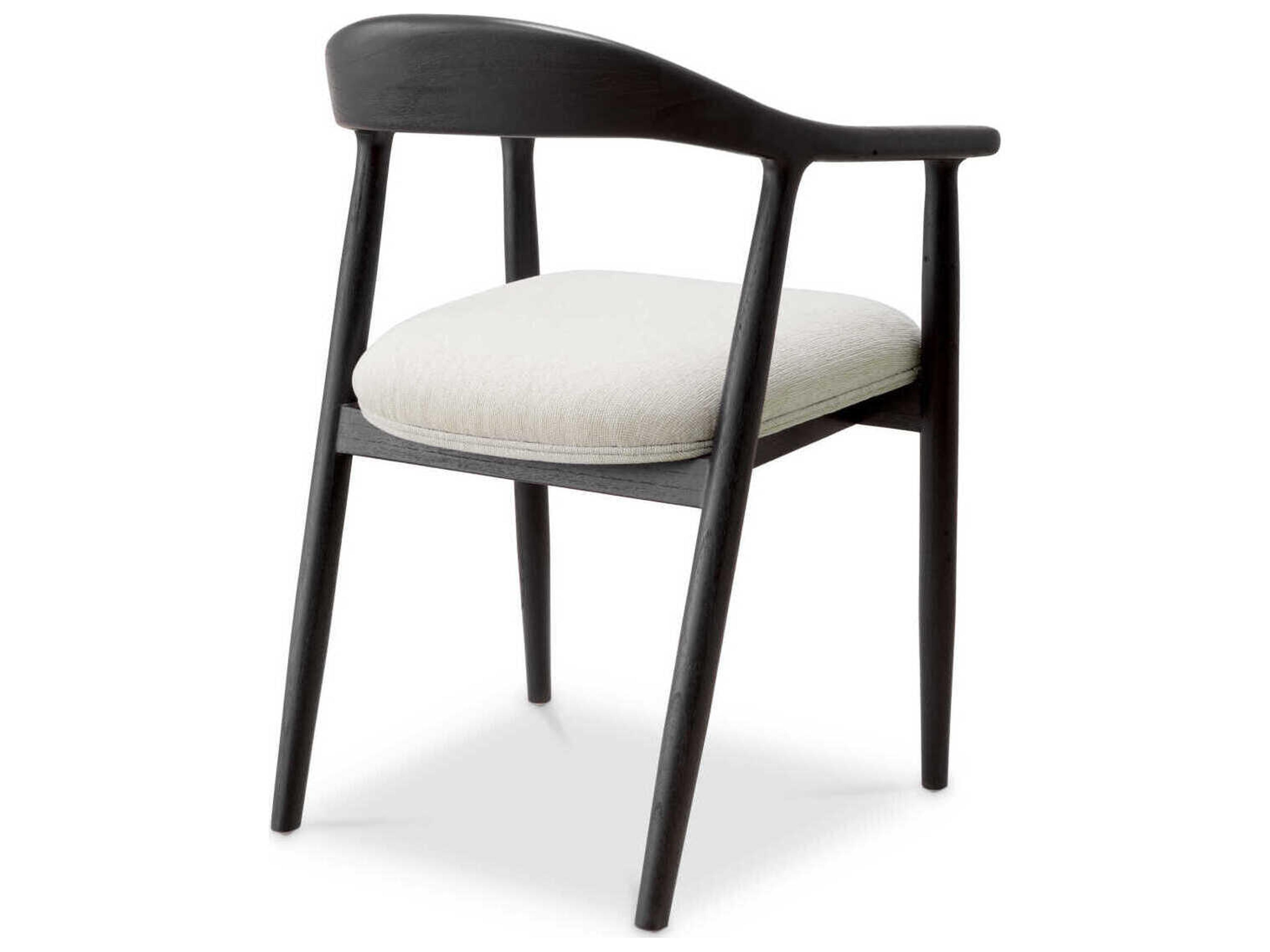 Eichholtz Beale Classic Black Sentier Cream Dining Chair