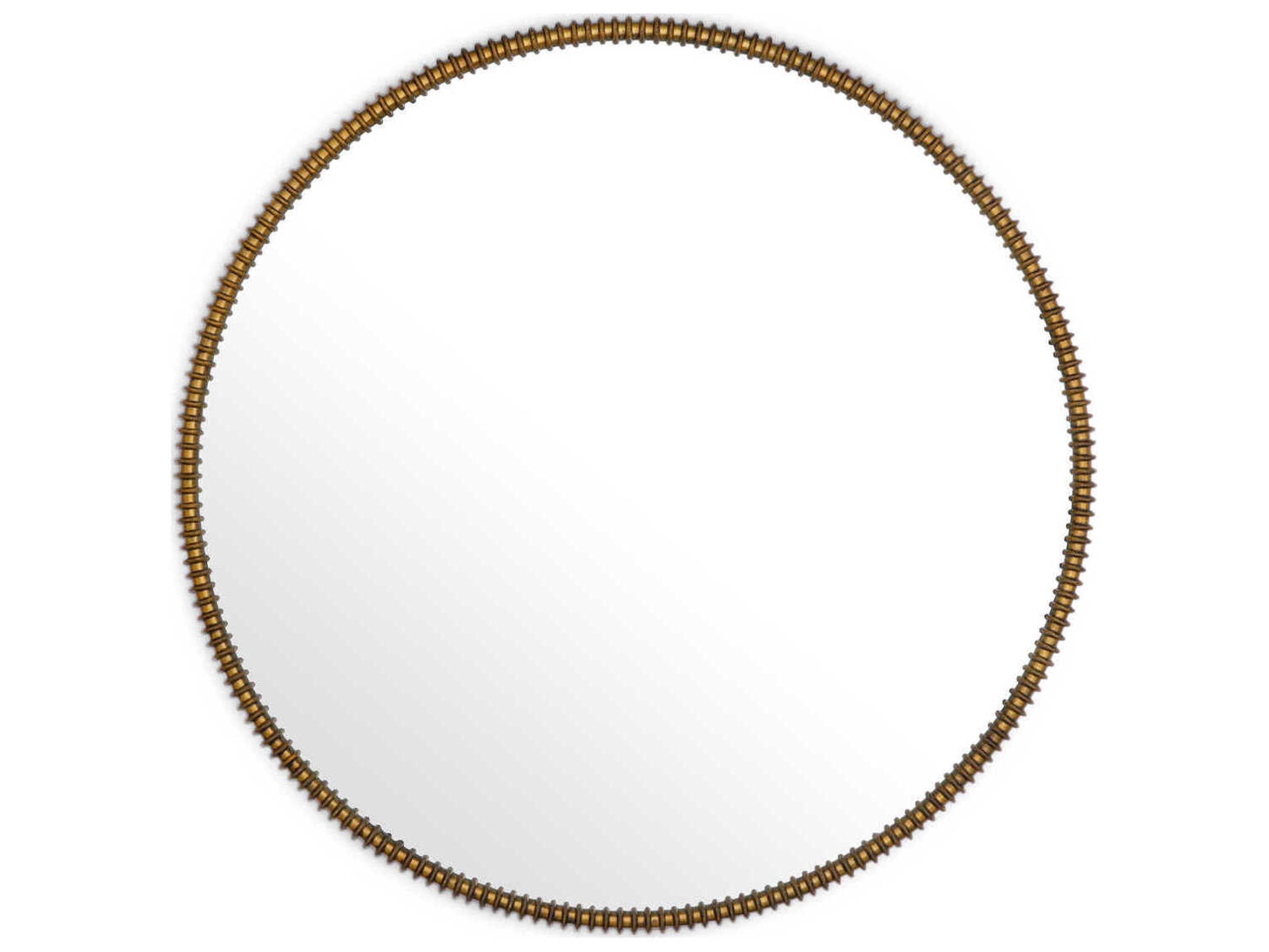 Vezzola Mirror Round Vintage Brass Finish