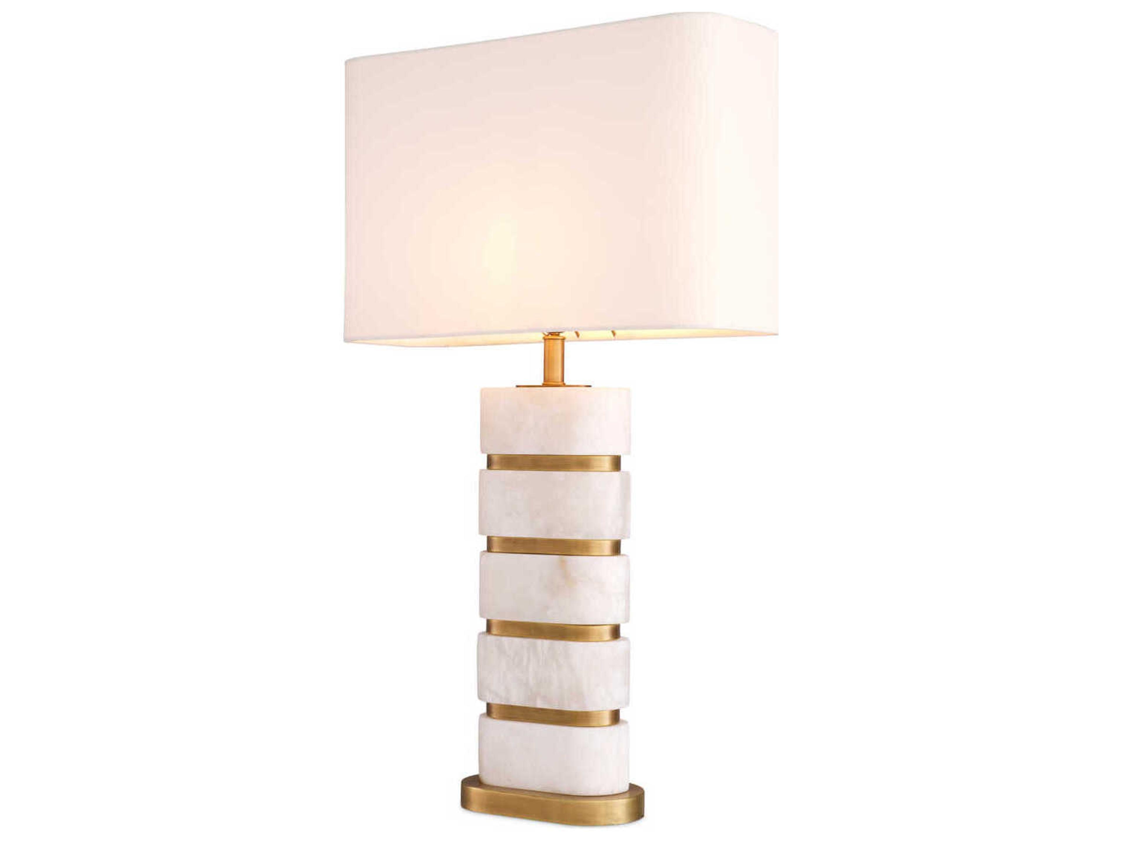 Eichholtz Newall Alabaster Incl Shade Table Lamp
