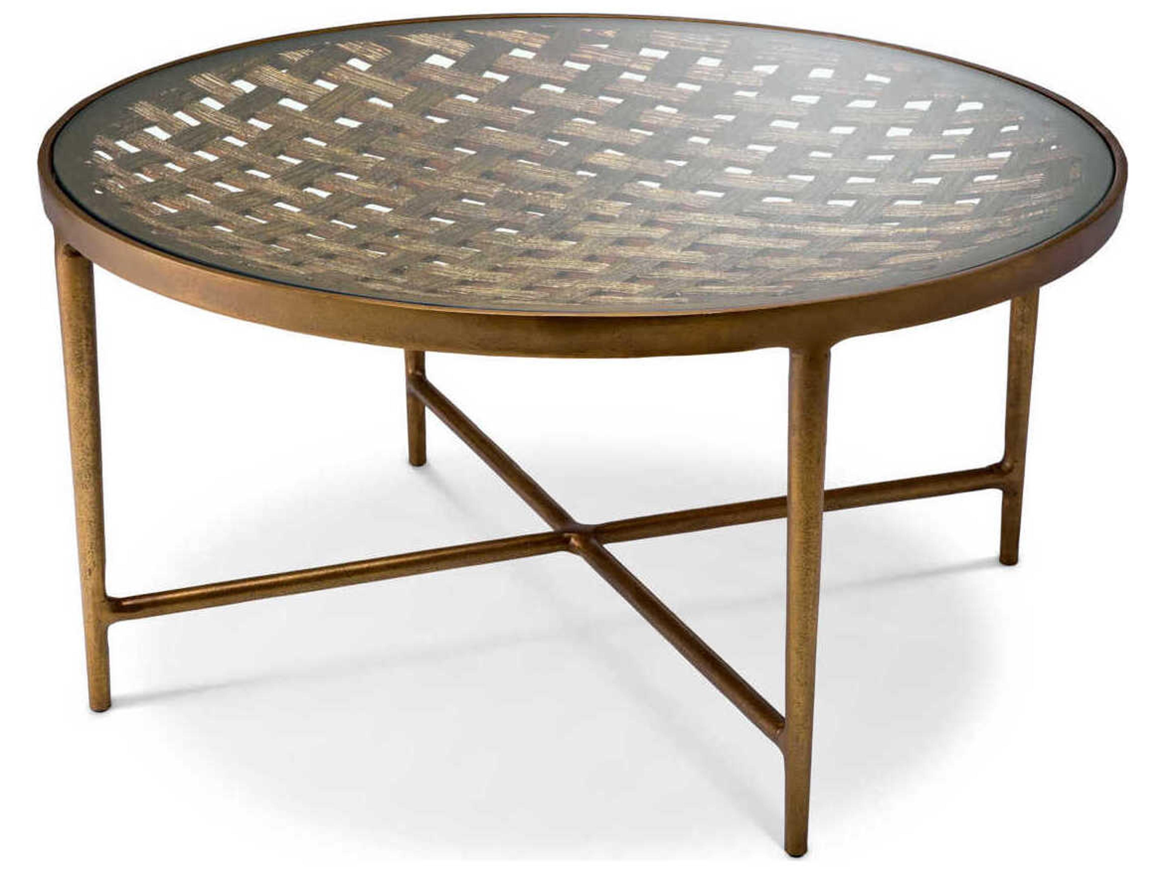 Sorrento Antique Brass Coffee Table