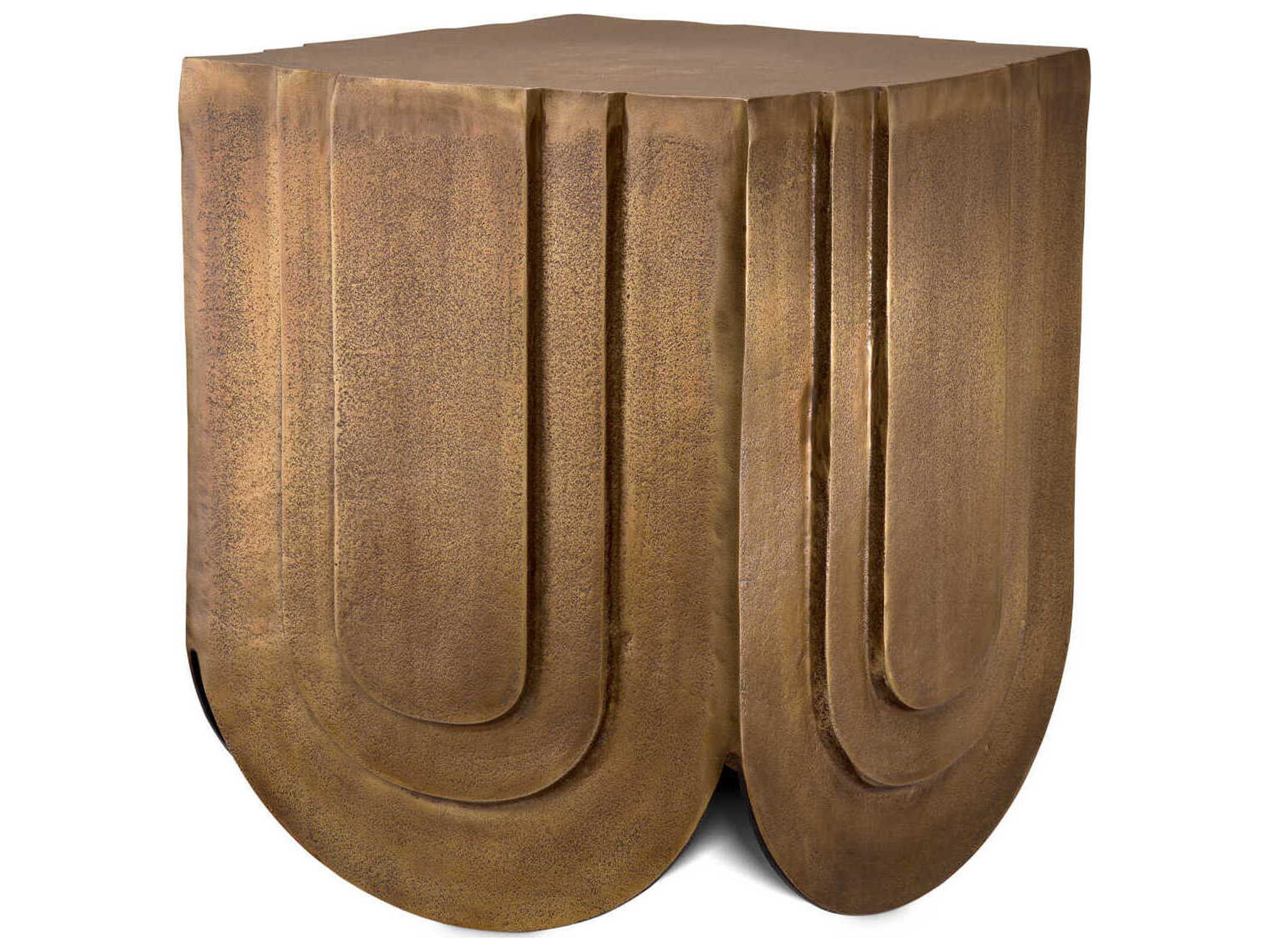 Eichholtz Gubbio Antique Brass Side Table