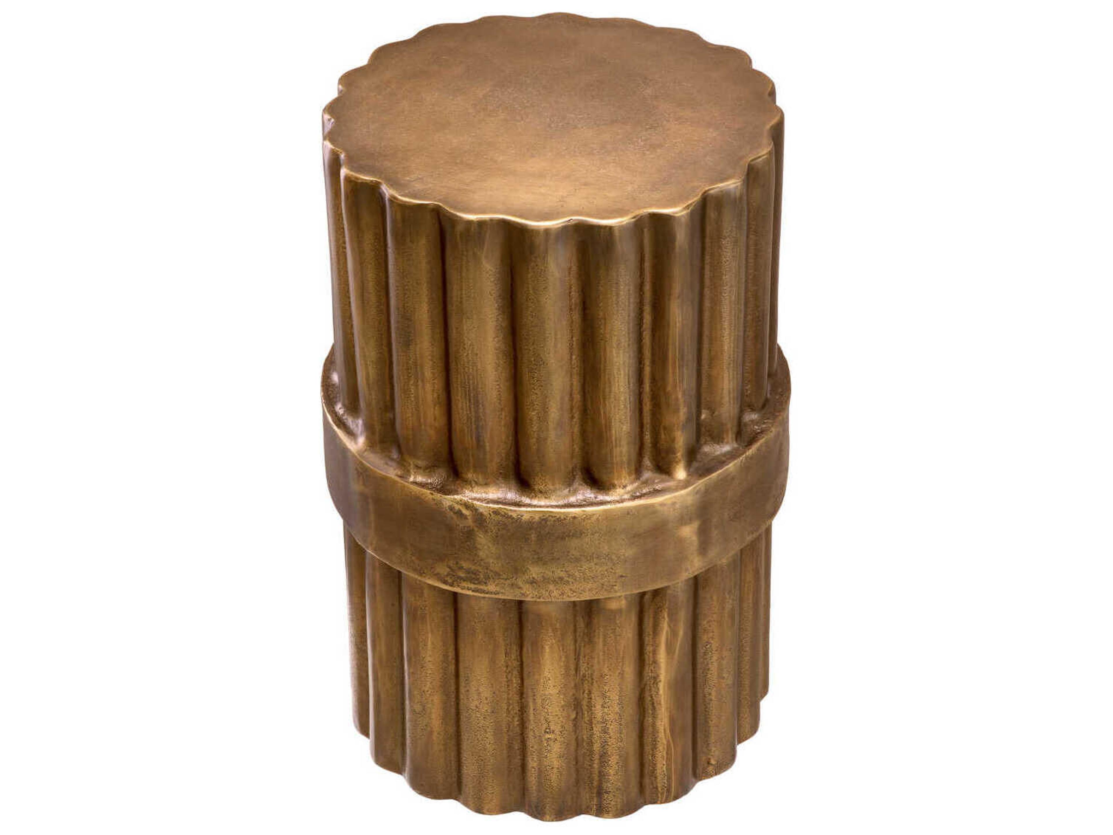 Eichholtz Padua L Antique Brass Side Table