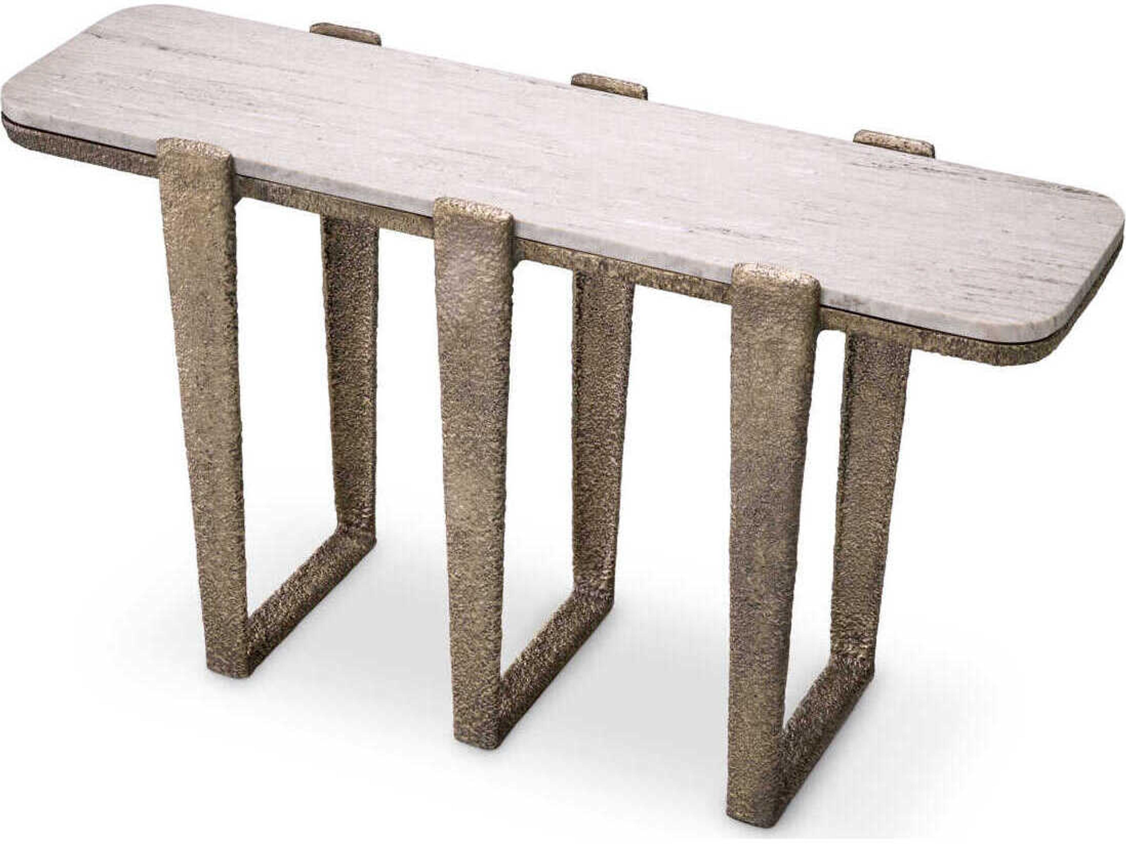 Eichholtz Orinda Antique Brass Console Table