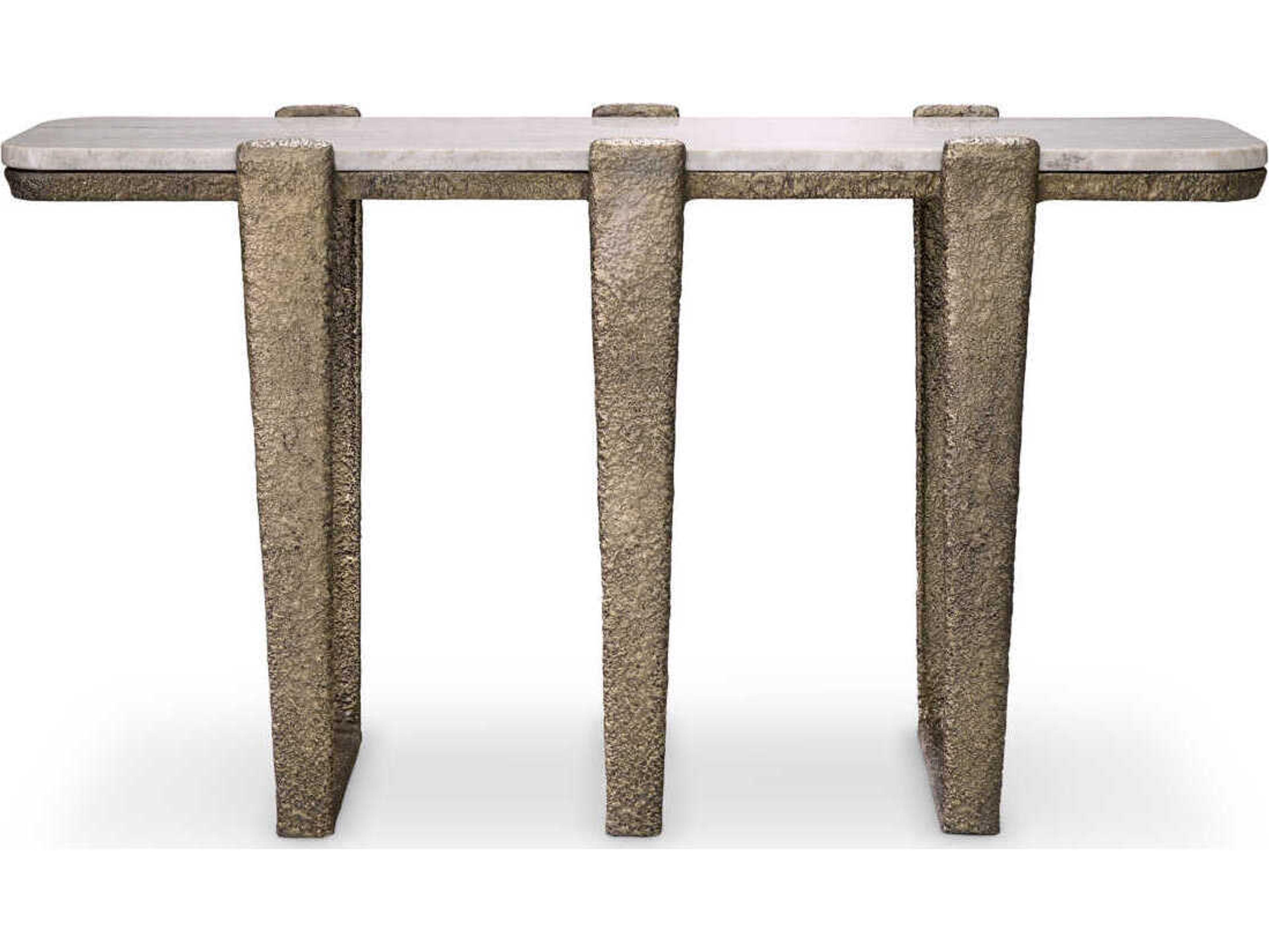 Eichholtz Orinda Antique Brass Console Table