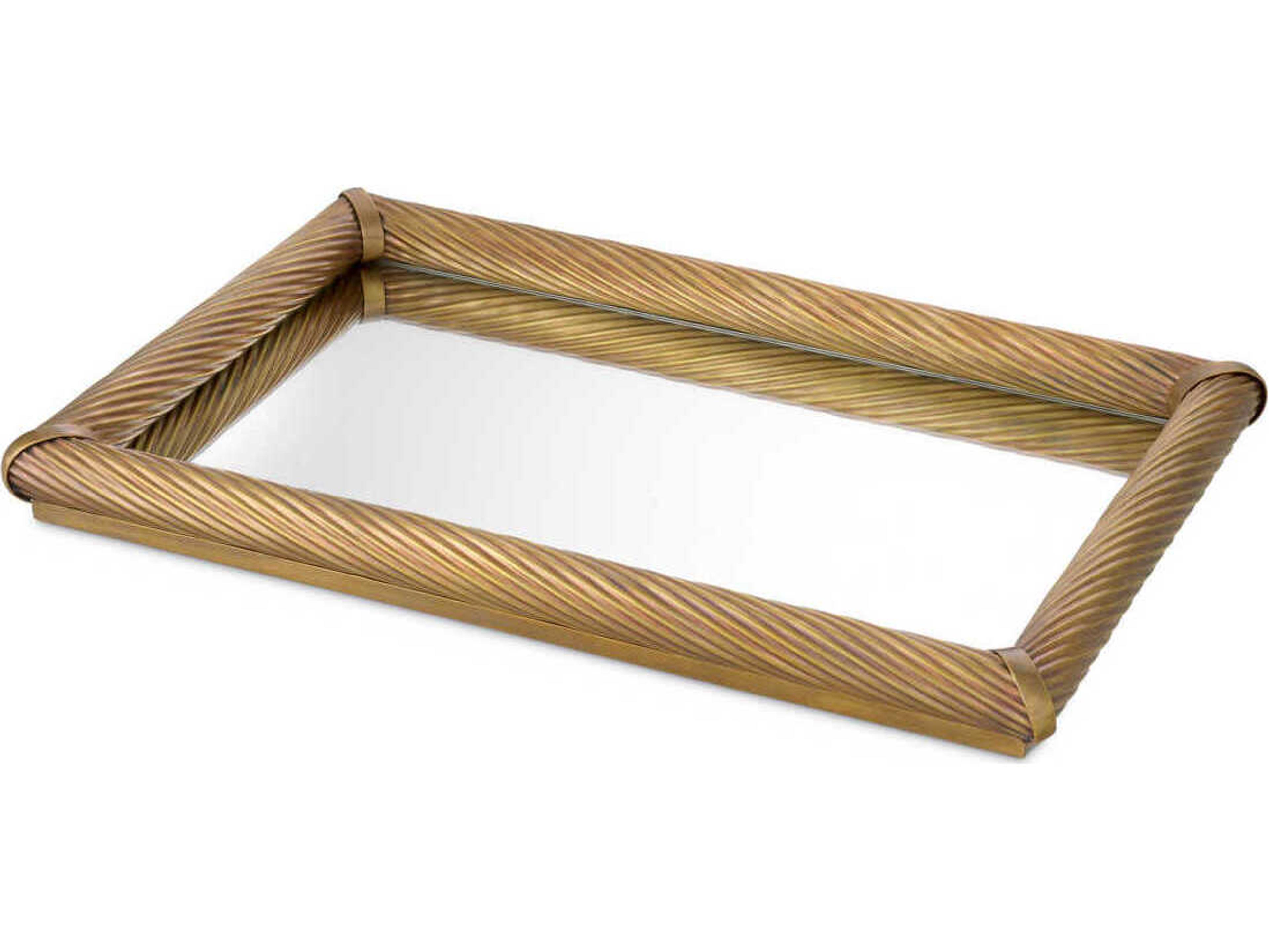 Eichholtz Salvi Rectangular S Vintage Brass Tray