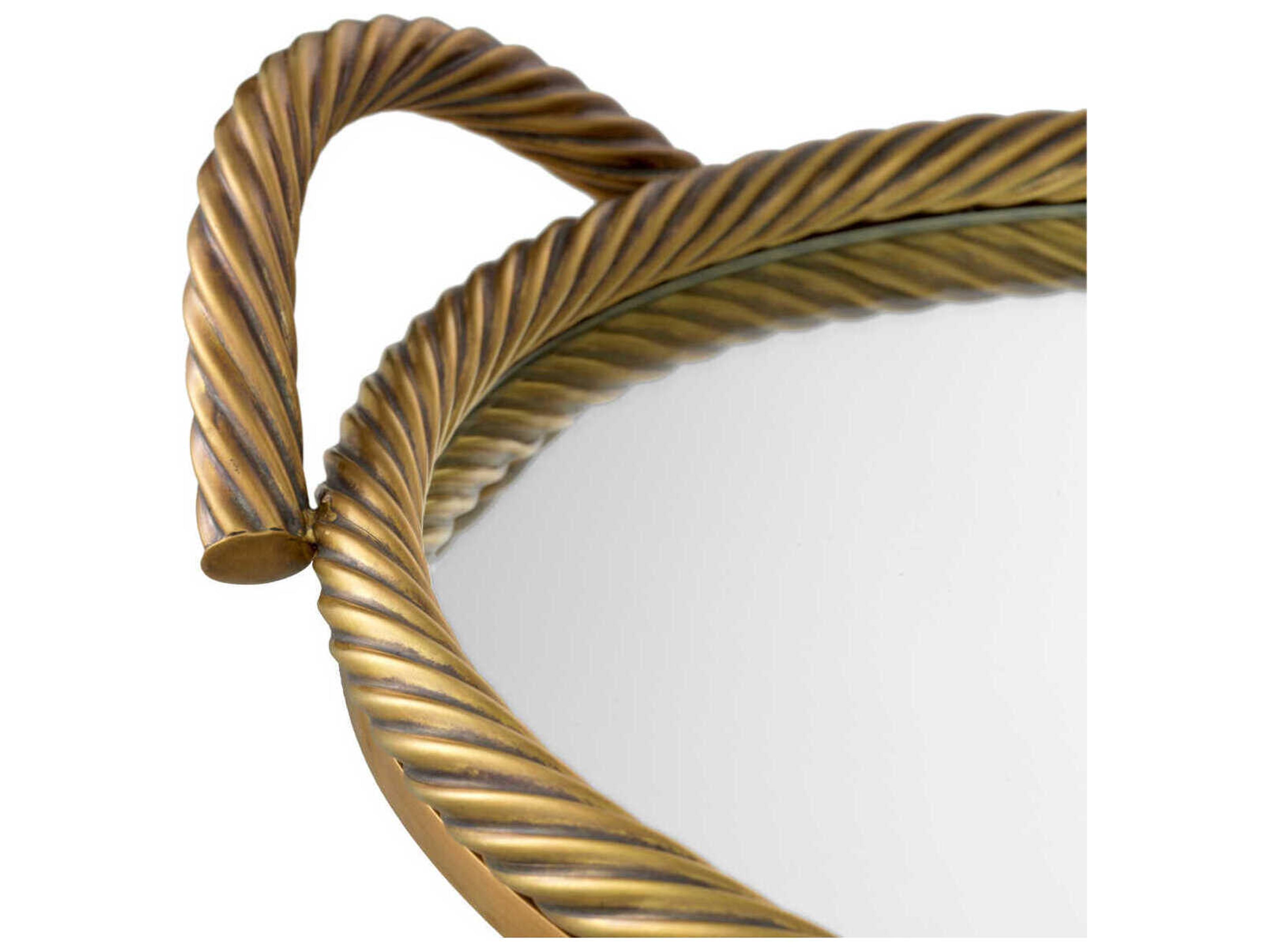 Eichholtz Salvi Round Vintage Brass Tray