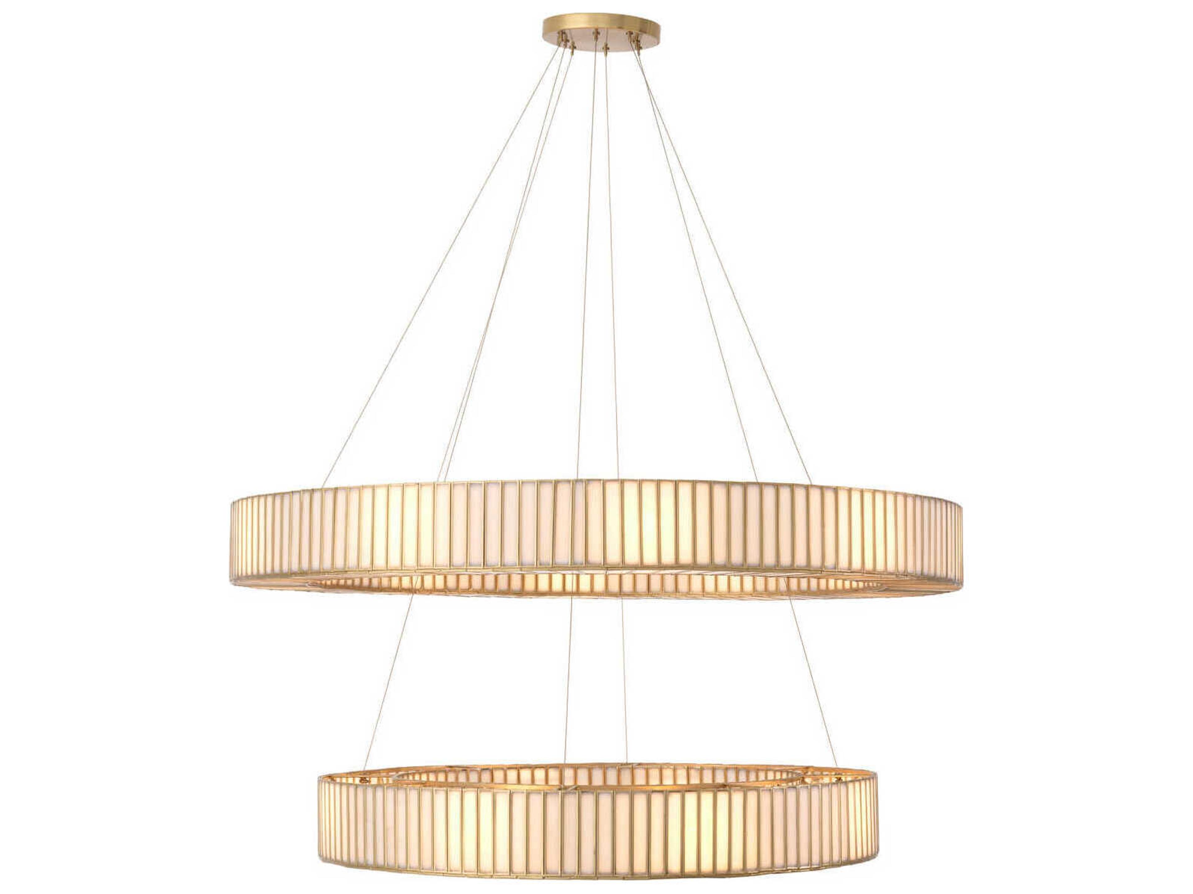 Eichholtz Monari Antique Brass Chandelier